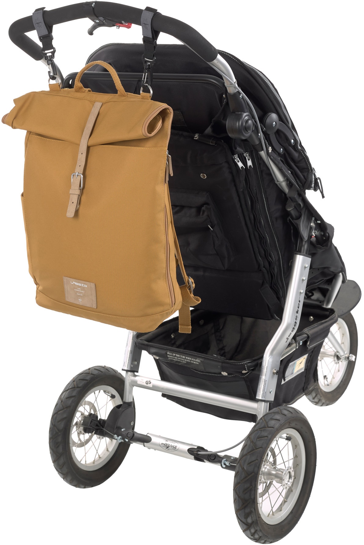 LÄSSIG Wickelrucksack »Green Label, Rolltop, orange«, PETA-approved vegan; zum Teil aus recyceltem Material