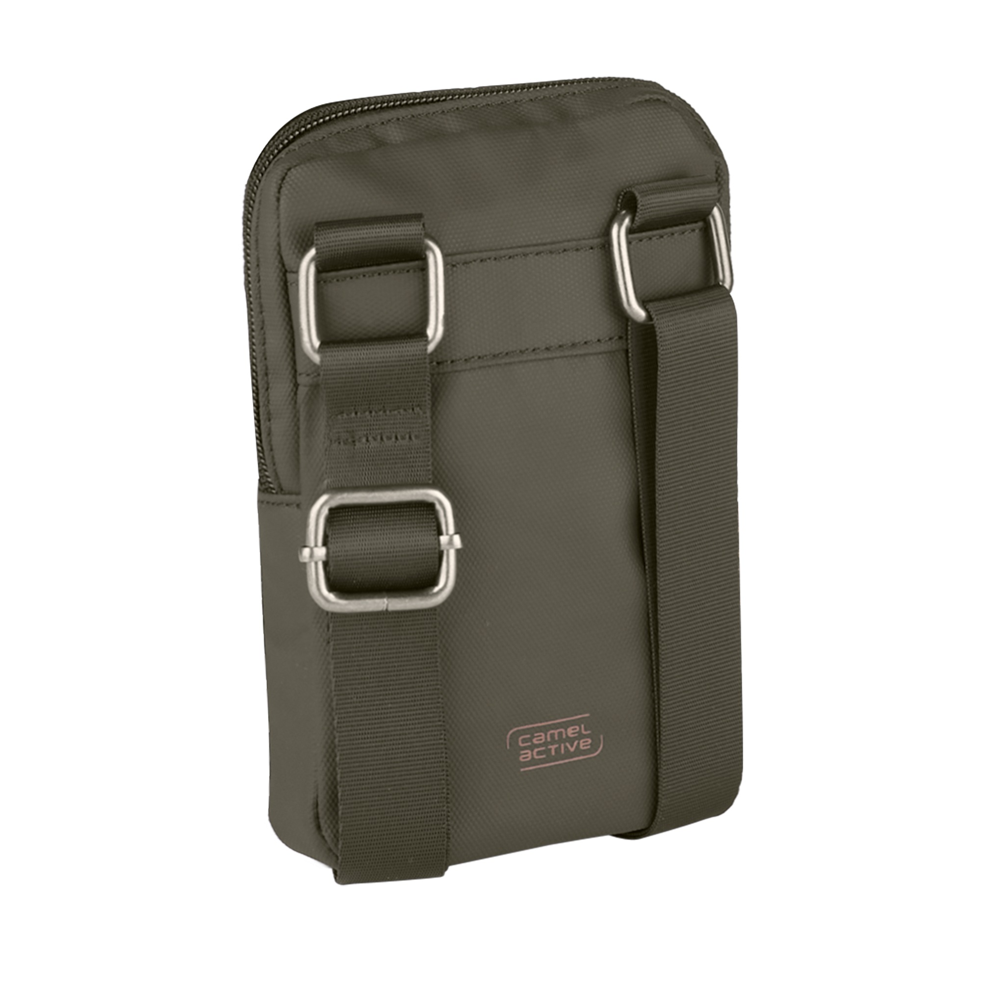 camel active Handytasche »Explore«, wasserabweisendes recyceltes Nylon und reflektierende Reißverschlüsse