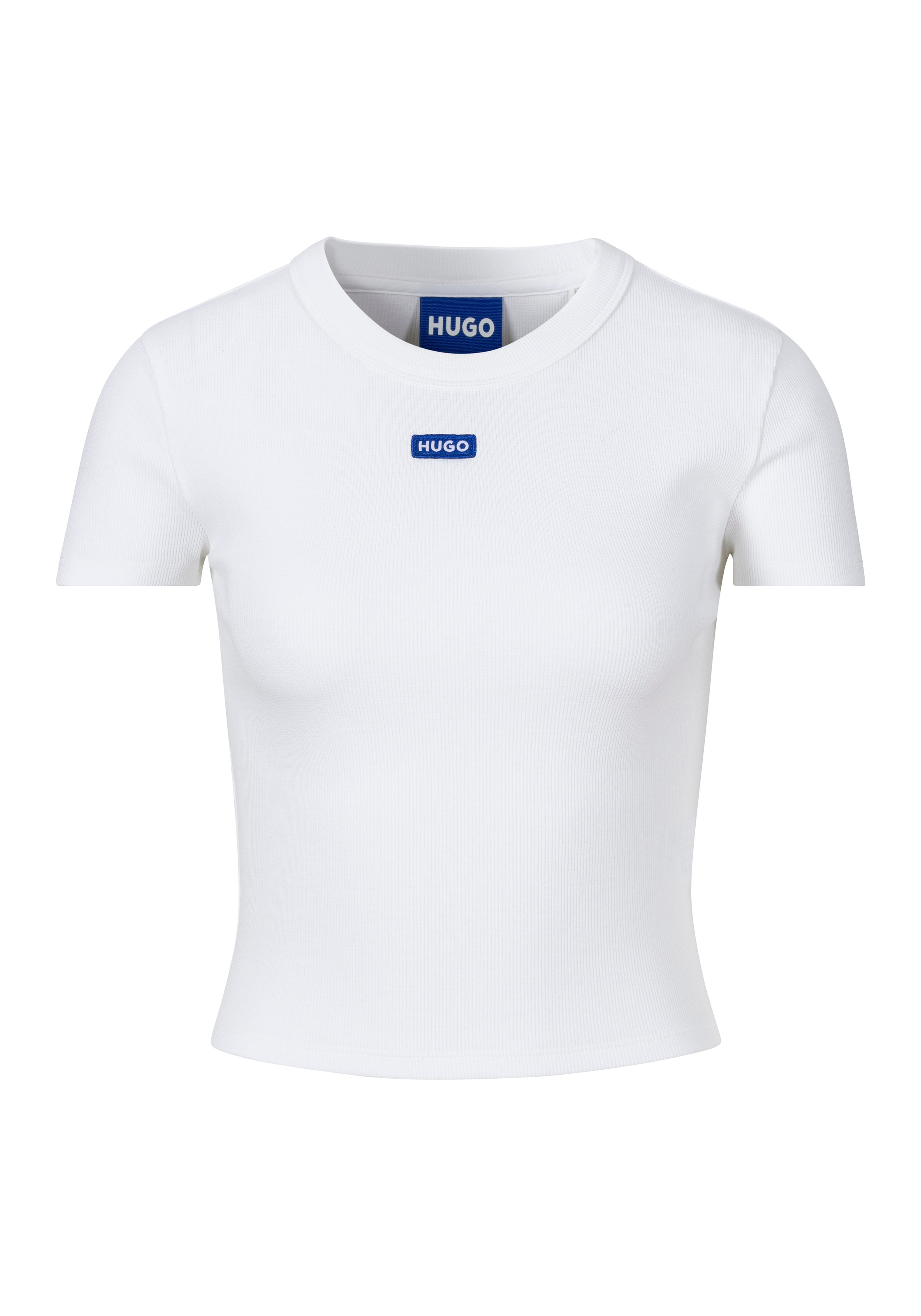 HUGO Blue T-Shirt »Baby Tee«, in verkürzter Länge