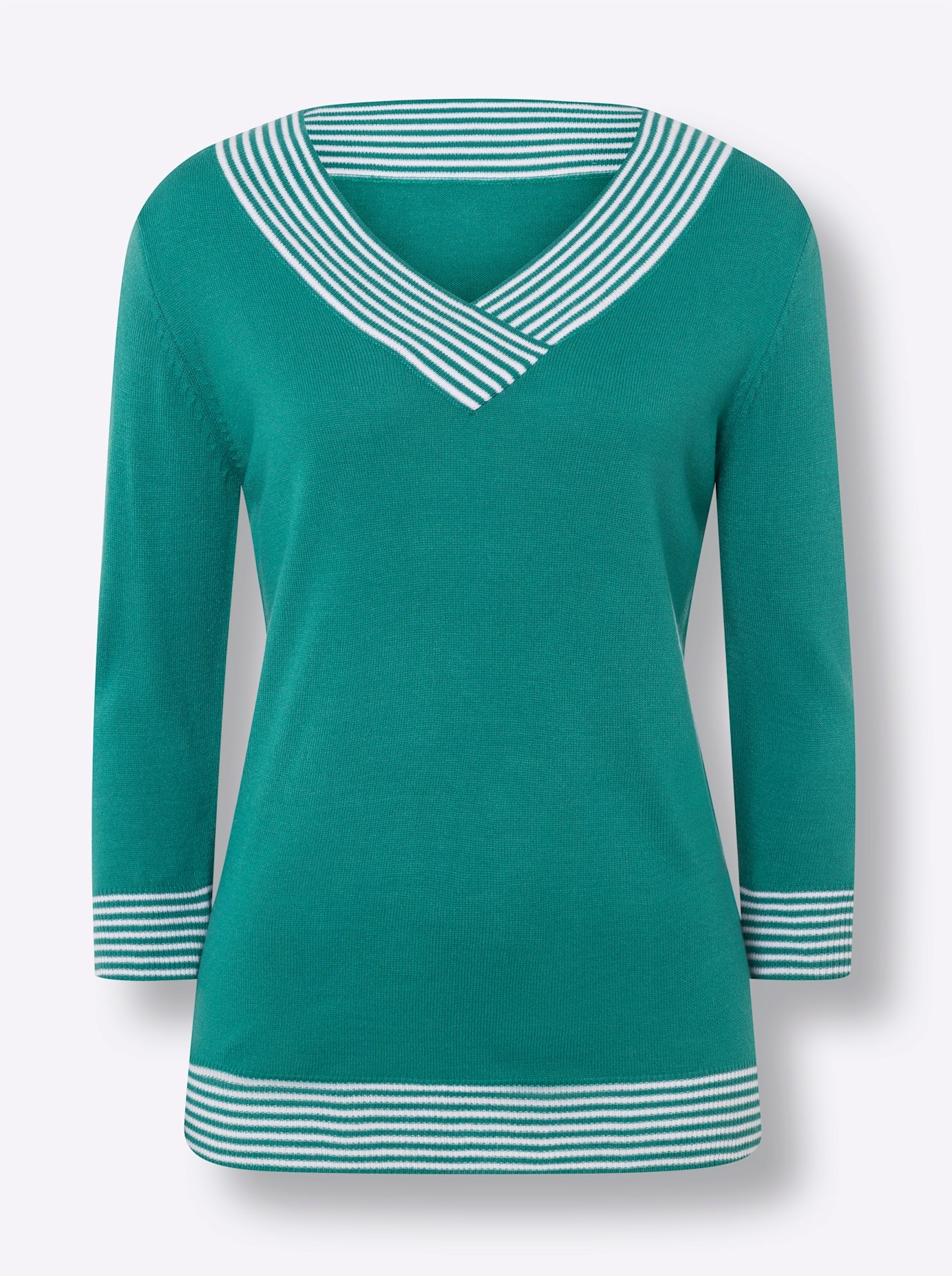 Classic Basics 3/4 Arm-Pullover »V-Pullover«