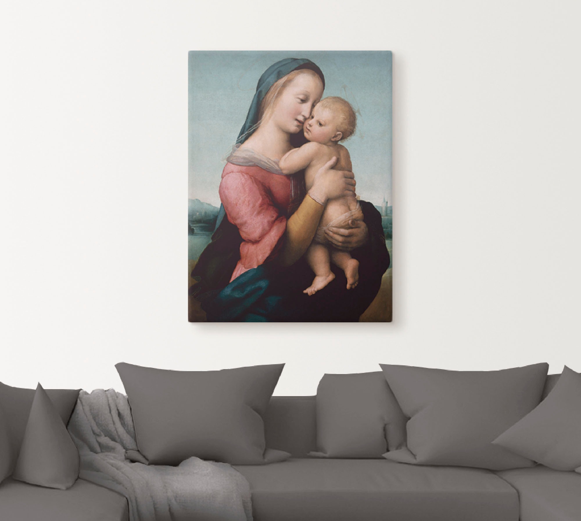 Artland Leinwandbild »Die Madonna Tempi. Um 1507«, Gruppen & Familien, (1 St.), auf Keilrahmen gespannt