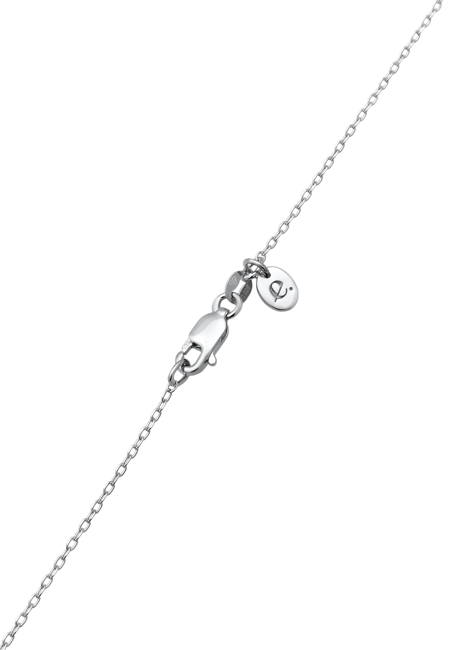 Elli Premium Silberkette »Halskette Tropfen Zirkonia Synthetischer Smaragd 925 Sterling Silber«