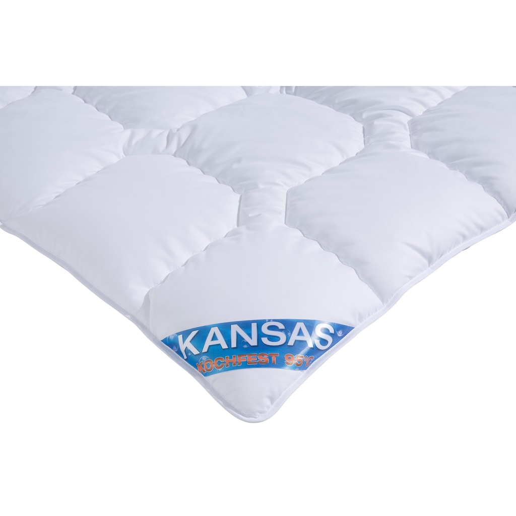 f.a.n. Schlafkomfort Microfaserbettdecke »Kansas«, warm, Füllung Polyesterfaser, Bezug 100% Polyester, (1 St.), Bettdecke in 135x200 cm und weiteren Größen, für Sommer oder Winter