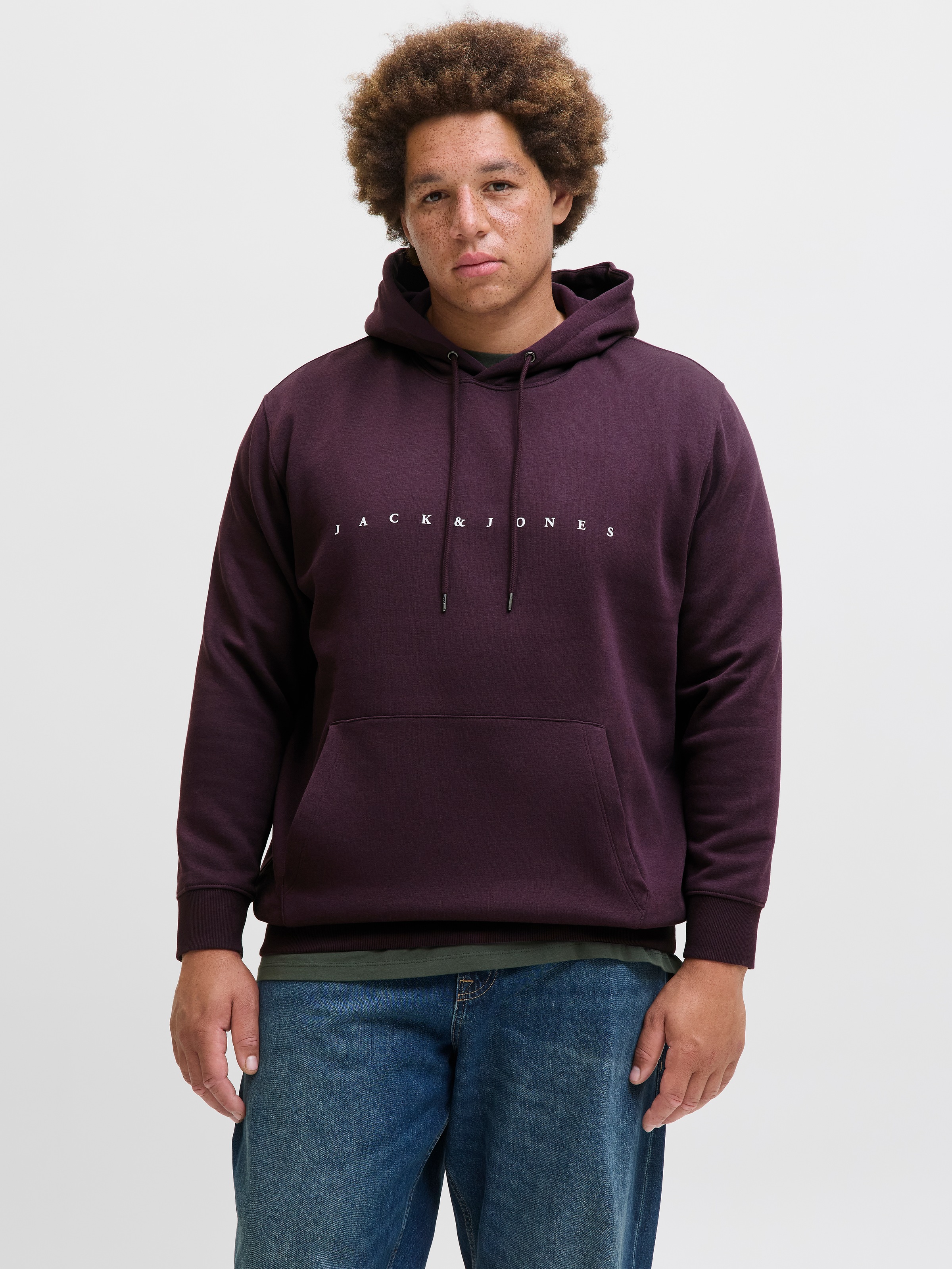Jack & Jones PlusSize Kapuzensweatshirt »JJESTAR JJ SWEAT HOOD NOOS PLS«, mit Kängurutasche