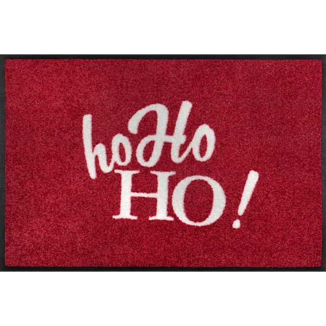 wash+dry by Kleen-Tex Fußmatte »ho Ho HO!«, rechteckig, Schmutzfangmatte,  mit Spruch, rutschhemmend, waschbar online kaufen
