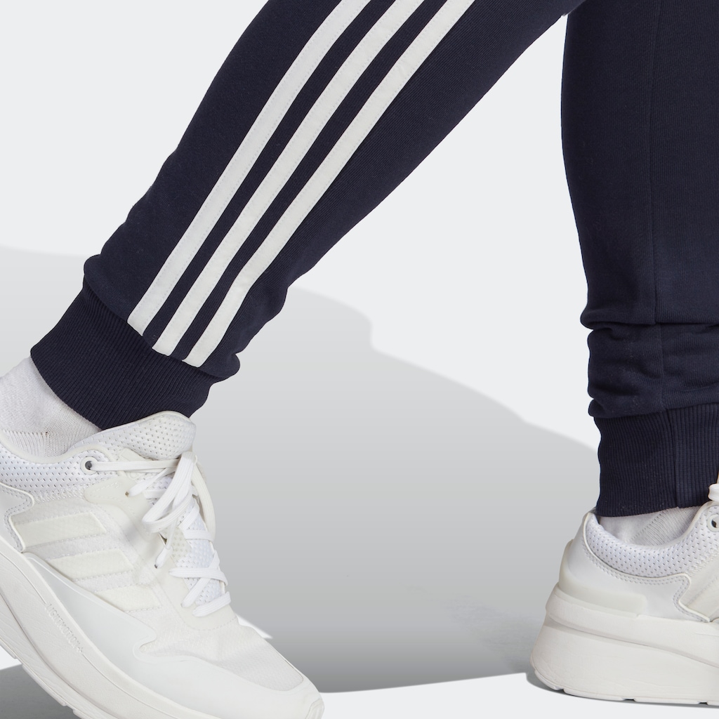 adidas Sportswear Sporthose »ESSENTIALS 3STREIFEN FRENCH TERRY CUFFED HOSE«, (1 tlg.)