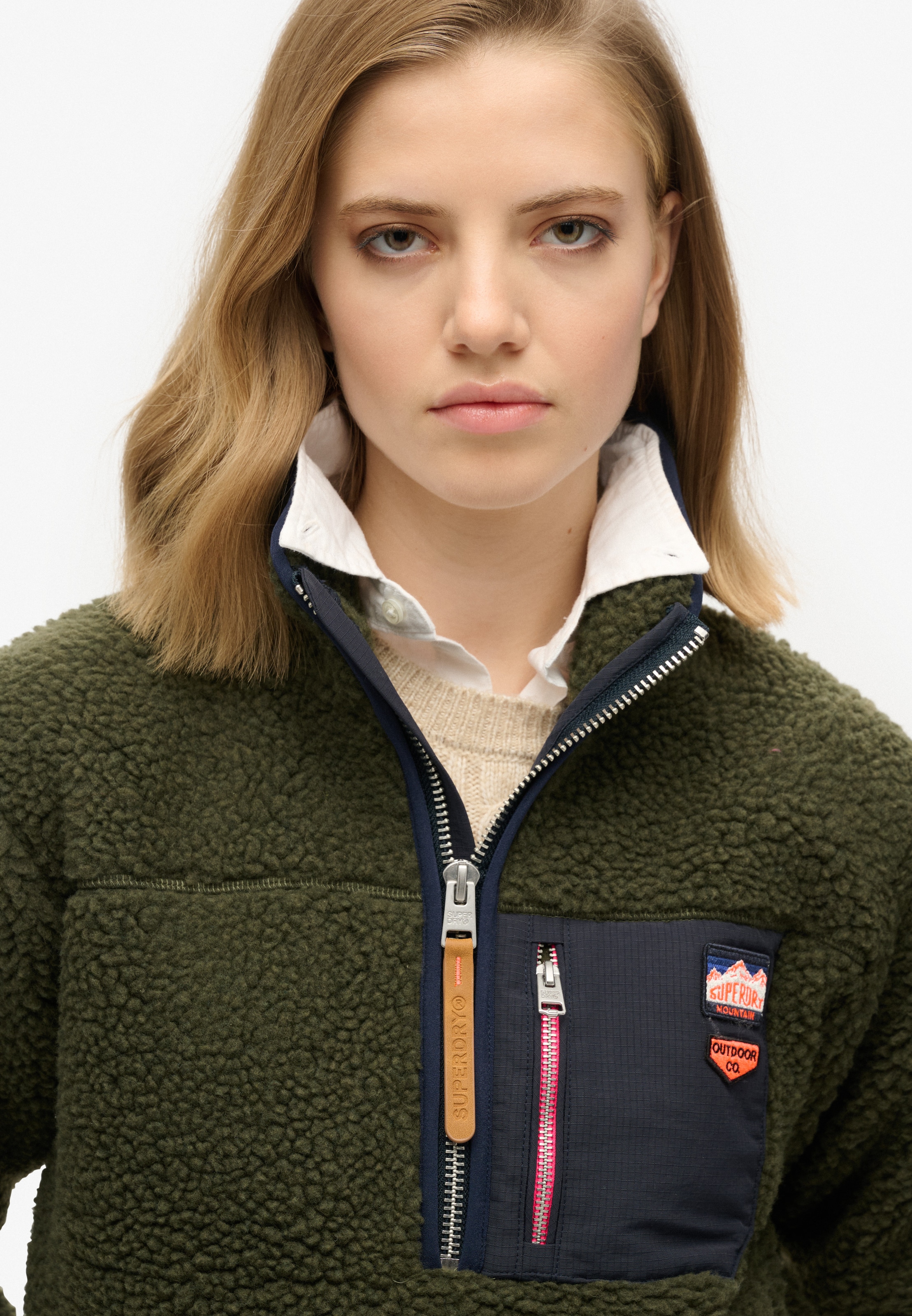 Superdry Fleecepullover »VINTAGE RETRO HALF ZIP FLEECE«
