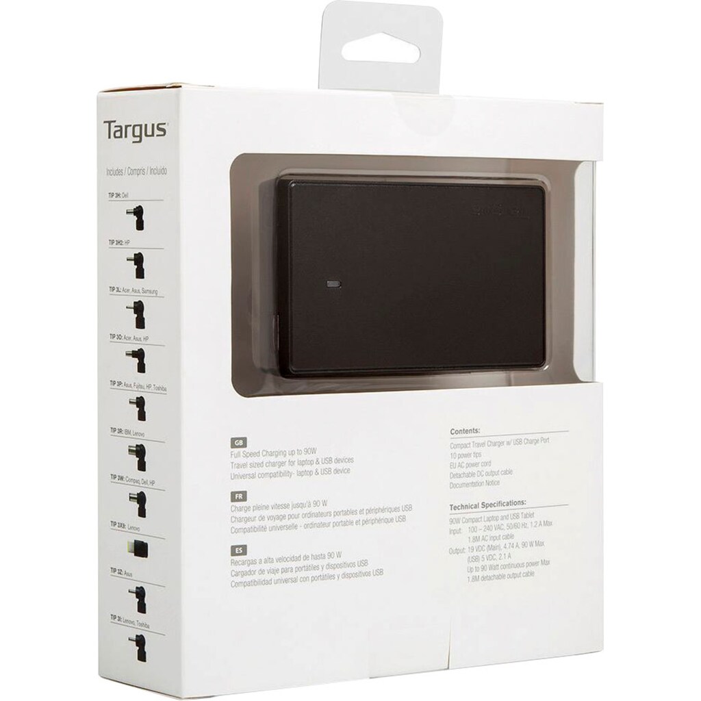 Targus Laptop-Ladegerät »Kompaktes Laptop & USB-Tablettenladegerät«