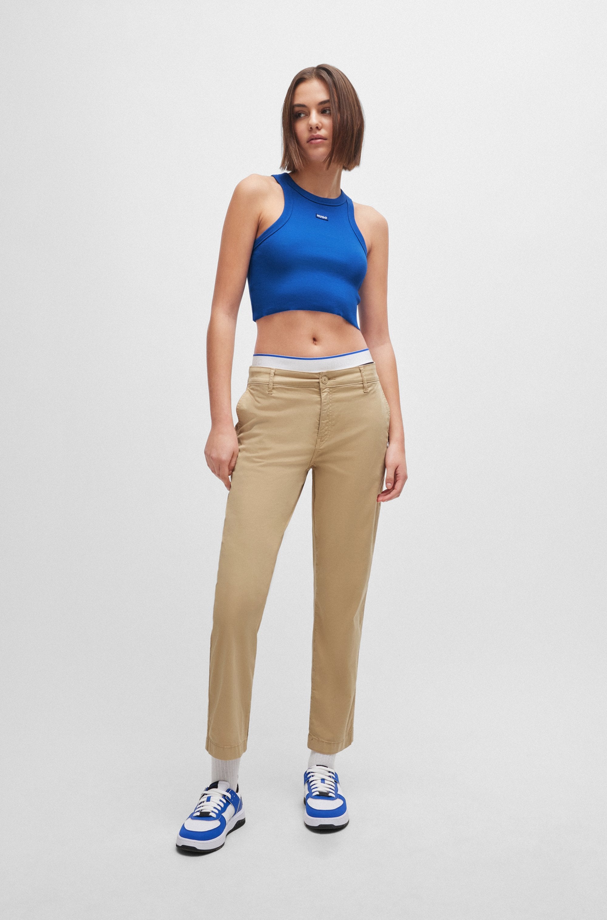 HUGO Blue Tanktop »Baby Tank«, Cropped-Form