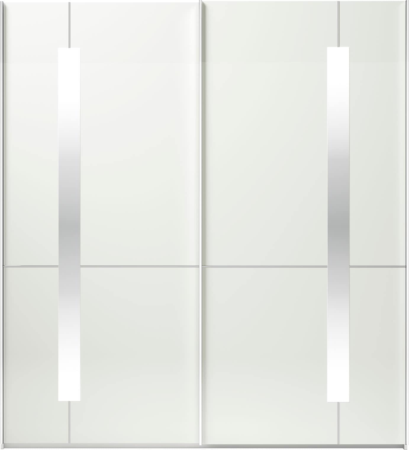 Musterring Schwebetürenschrank »Imola W« inkl. Einlegeböden und Kleiderstangen, mit Glastüren inkl. Zierspiegel