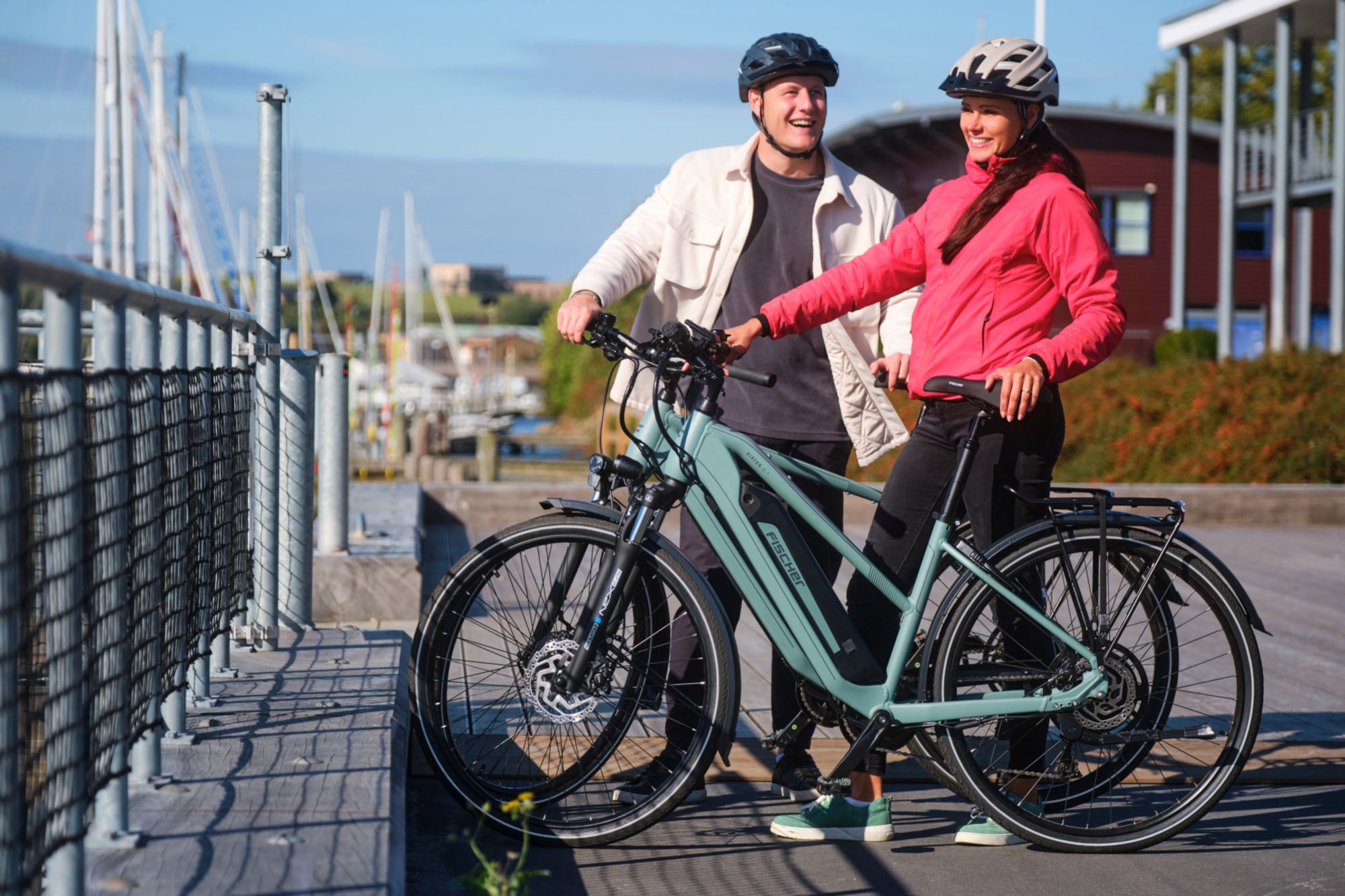 FISCHER Fahrrad »VIATOR 2.1 459 55 ACTIVE« 8 Gang Shimano ACERA Schaltwerk Heckmotor mit Akku-Ladegerät | mit Werkzeug,  Pedelec, Elektrofahrrad für Damen und Herren