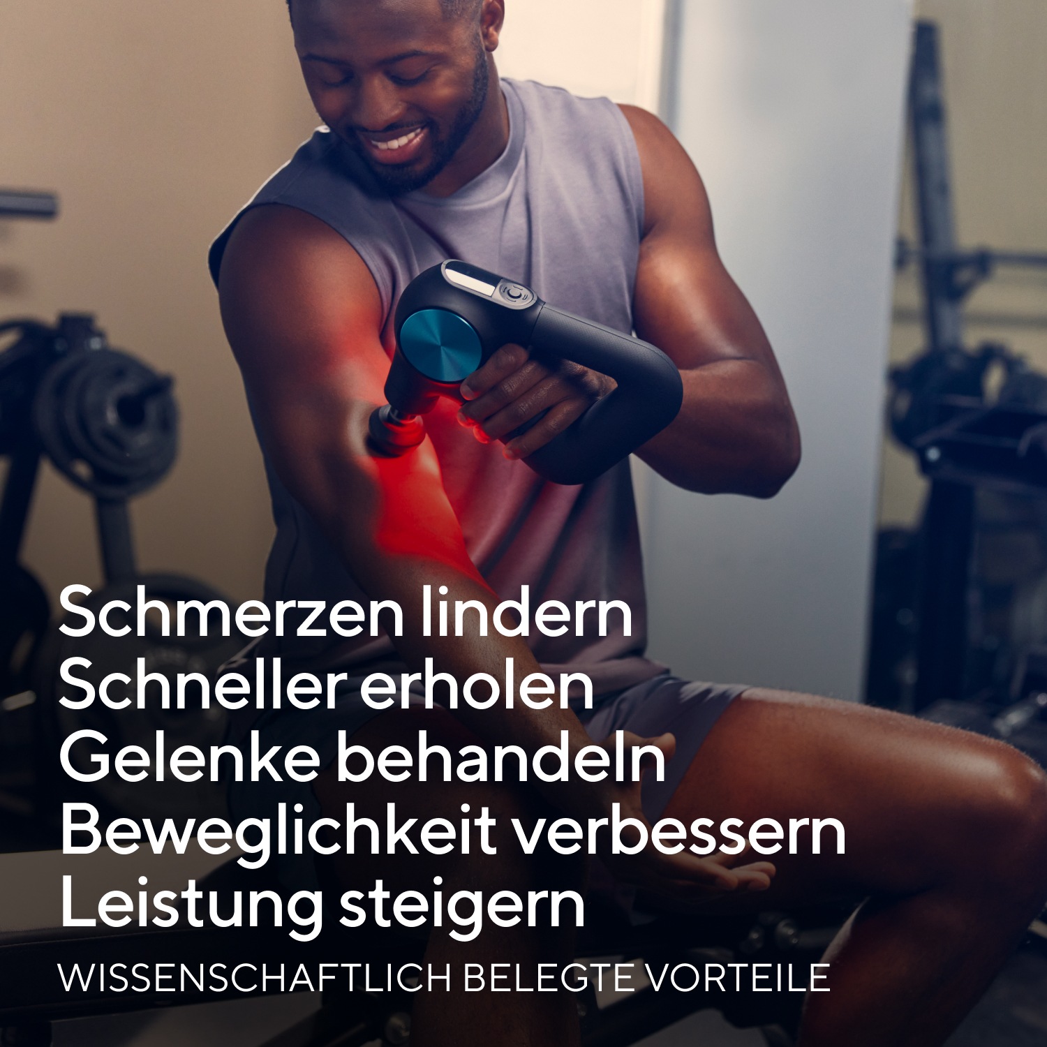 Therabody Massagepistole »Theragun PRO Plus Schmerzlinderung, Regeneration, wissensch. erwiesen«, Massage-, Vibrations-, Wärmetherapie, Pulsmessung, App-Steuerung