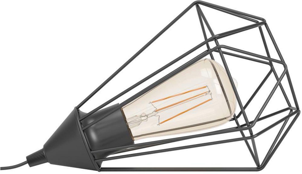 EGLO Tischleuchte »TARBES«, 1 flammig, Leuchtmittel E27 | ohne Leuchtmittel, Nachttischlampe, Esszimmer, Flur, Drahtgeflecht, 1flammig, 9x7x9cm