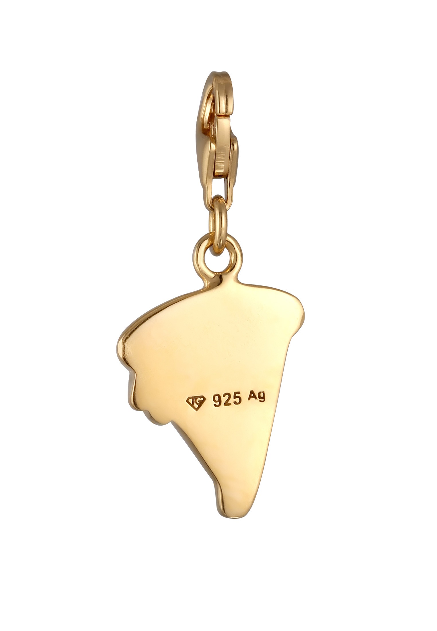 Elli Charm-Einhänger »Charm Emoij Pizza Emaille 925 Sterling Silber«