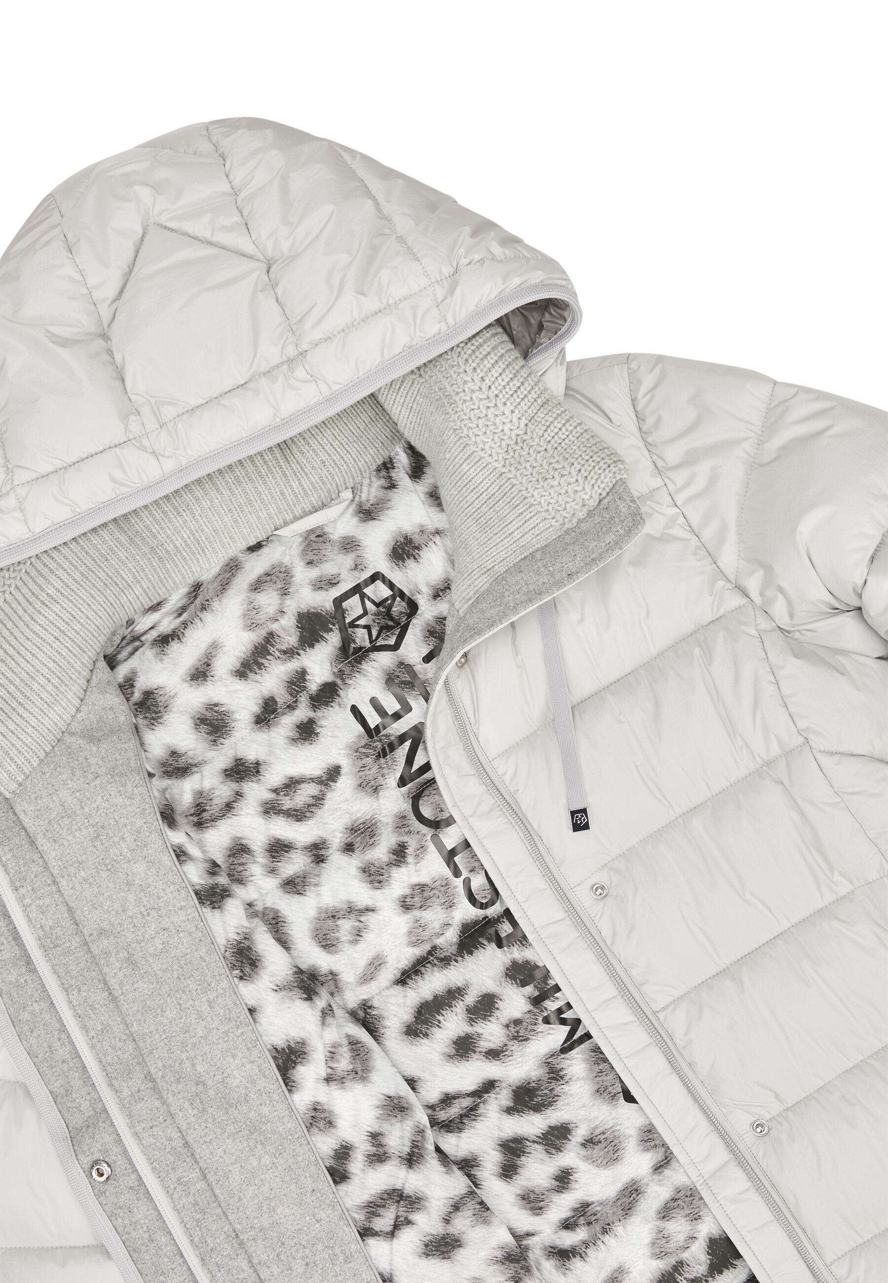 Milestone Steppmantel »MSAdara« Futter mit Leo-Print