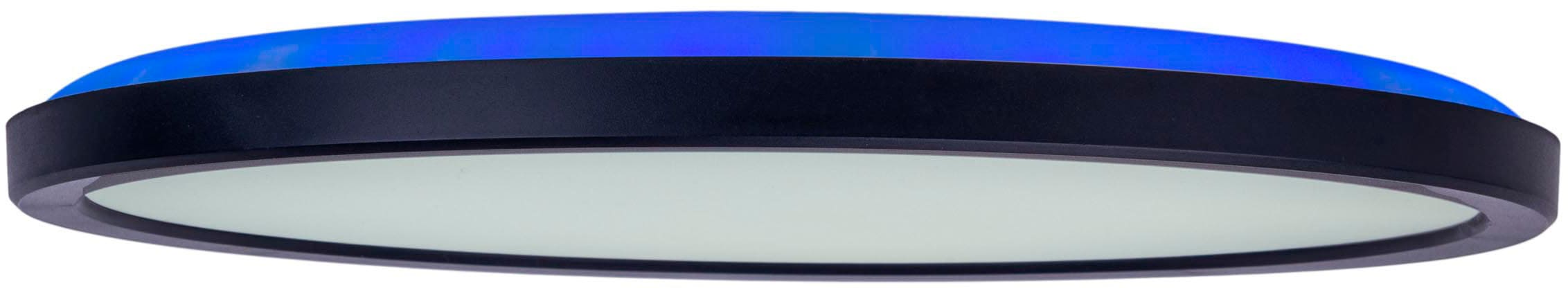 näve Deckenleuchte »LED "CARLO" mit RGB-Backlight D: 29,3 cm«, Dimmbar mit Memoryfunktion, Farbwechsler und Nachtlichtfunktion