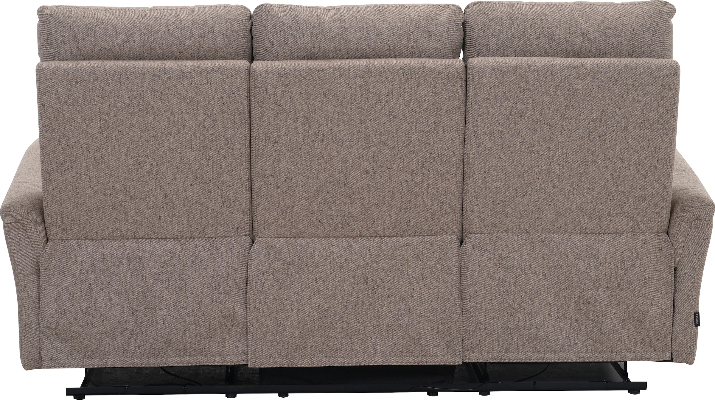 Home affaire 3-Sitzer »FINNARA, 3-Sitzer,elelektrische Relaxfunktion in 2 Sitzen, USB A/C« Liegefunktion 105°-135°, Federkern,