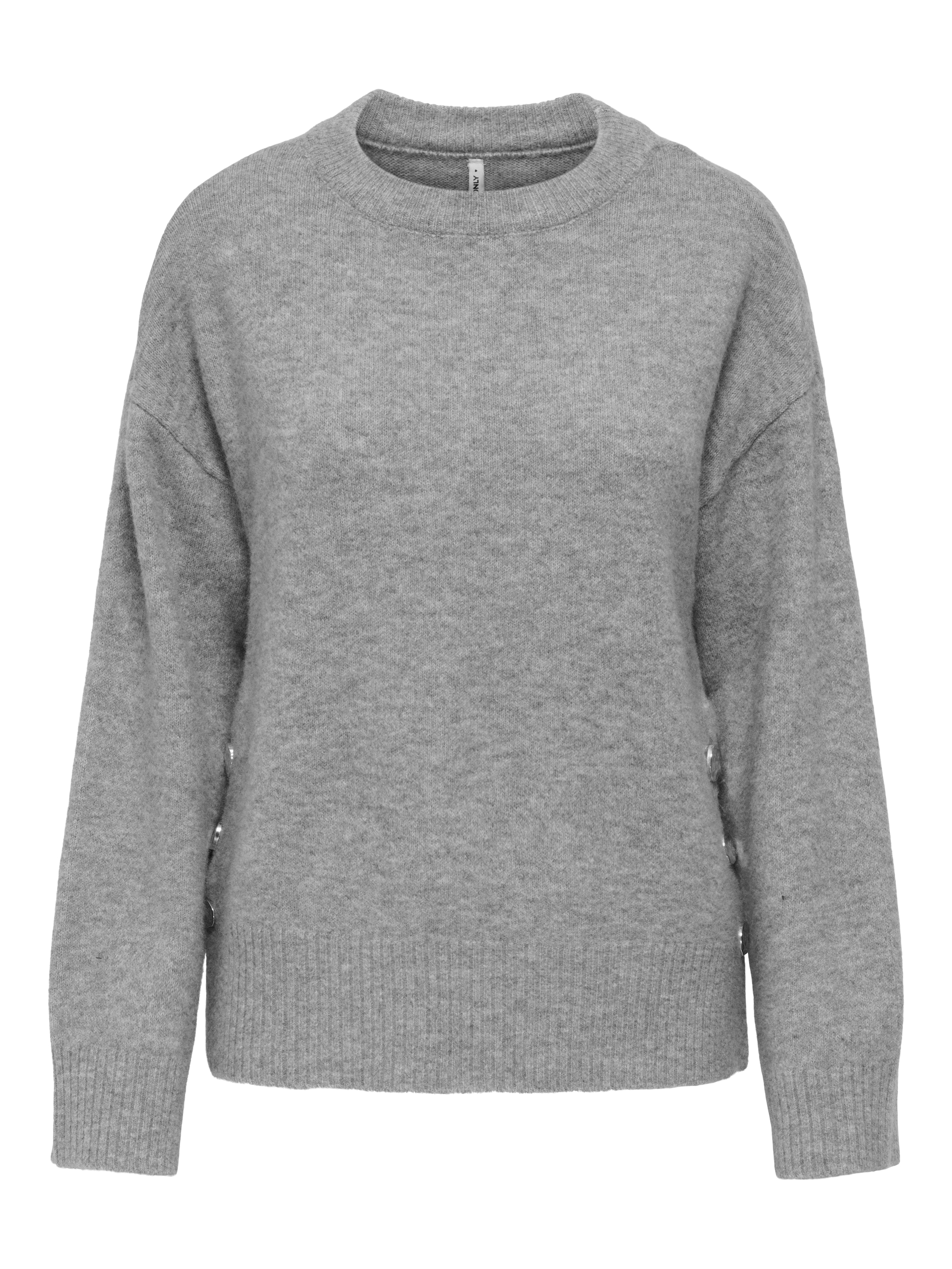 ONLY Strickpullover »ONLRENE LIFE LS BUTTON O-NECK CC KNT«