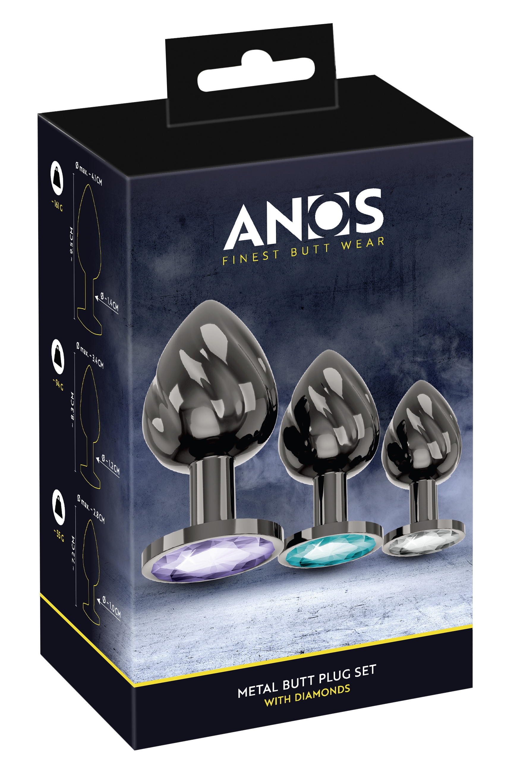 ANOS Anal-Stimulator »Analplug-Set Metal Butt Plug Set« ()