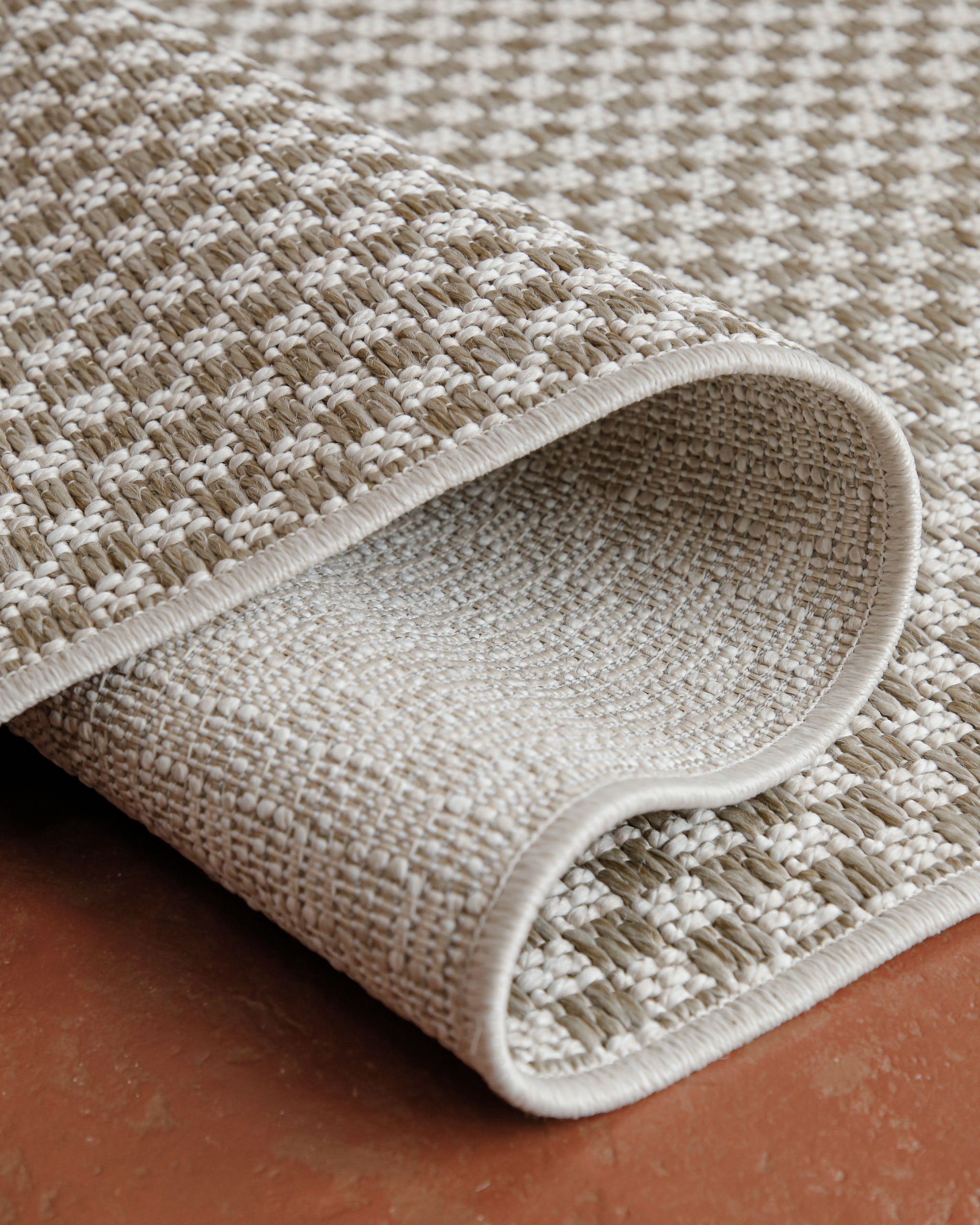 Wecon home Läufer »Miami South Beach« rechteckig 5 mm Höhe In- & Outdoor Teppich, wetterfest, kariert, Balkon, pflegeleicht