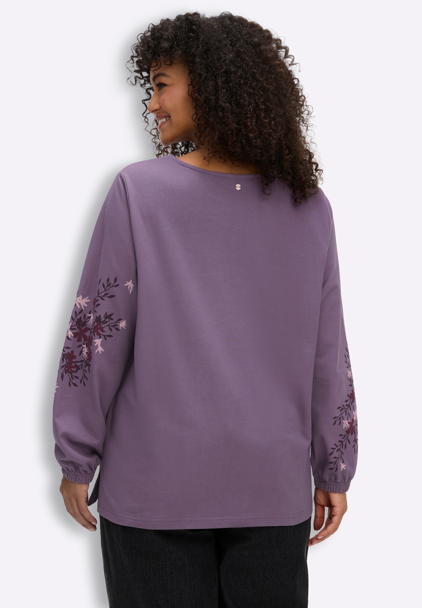 Sheego Sweatshirt »Sweatshirt Sweatshirt mit Blumenprints«
