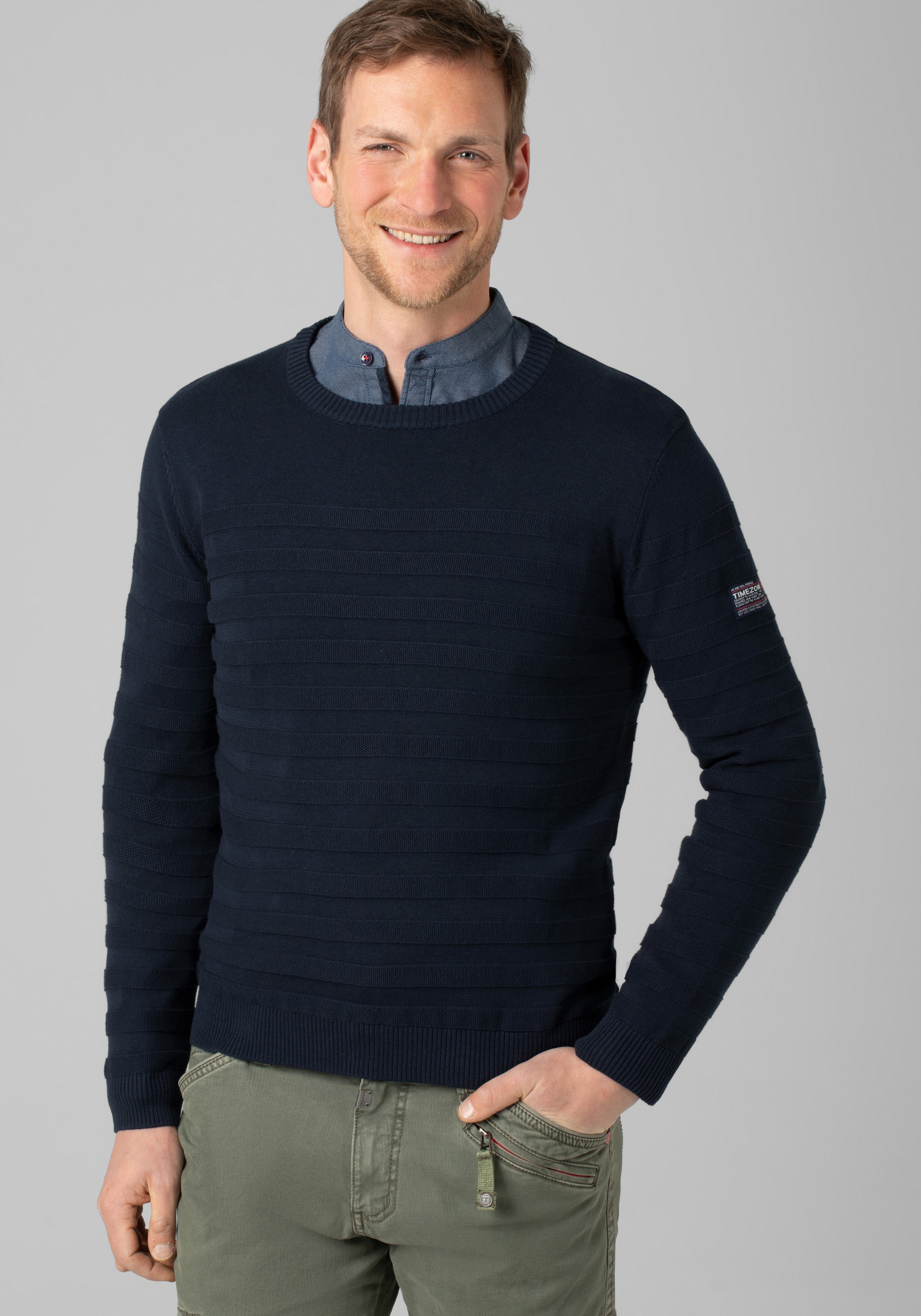 Strickpullover »Striped Crewneck Sweater«