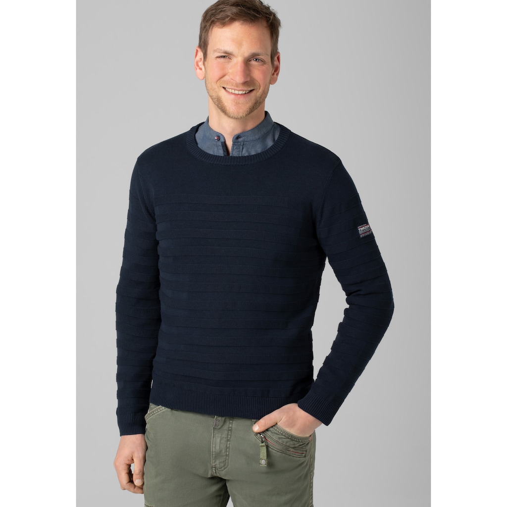 TIMEZONE Strickpullover »Striped Crewneck Sweater«
