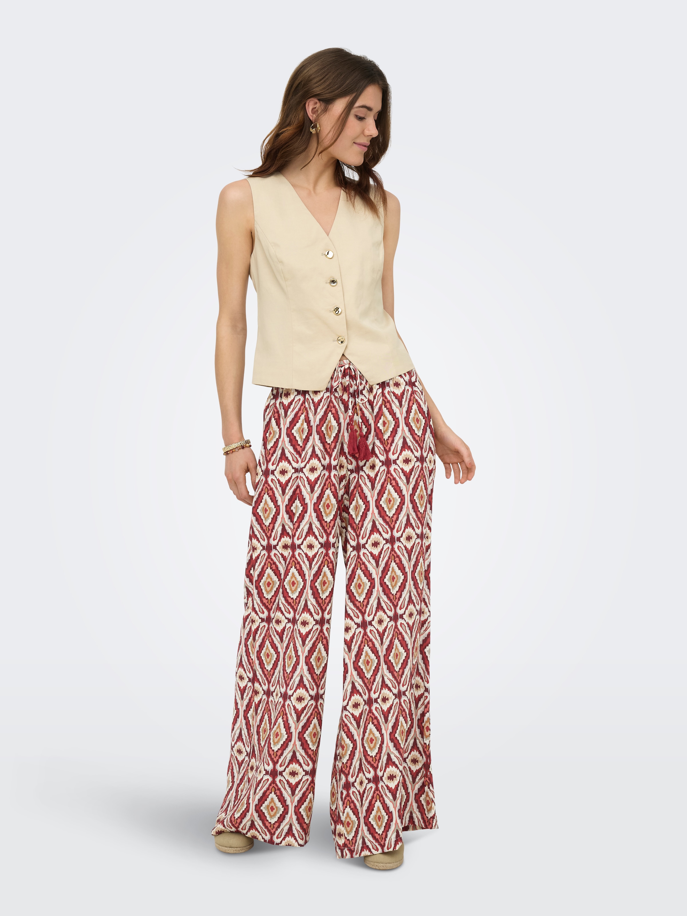 ONLY Schlupfhose »ONLGINI MIKASI WIDE PULL UP PANT WVN«  Viskosemischung