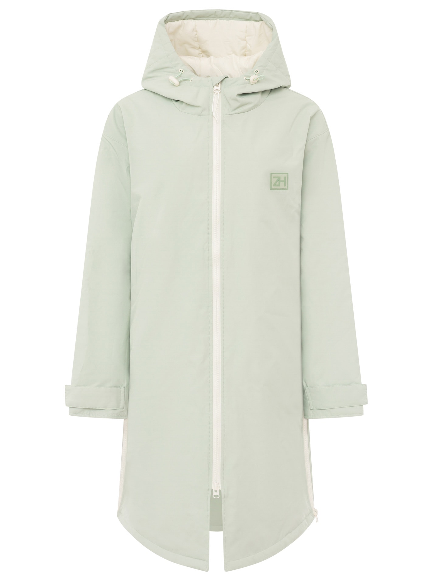 Zwillingsherz Kurzmantel »"Oversize Windjacke ZH"« Kapuze, Reißverschluss, seitliche Taschen, leicht wattiert