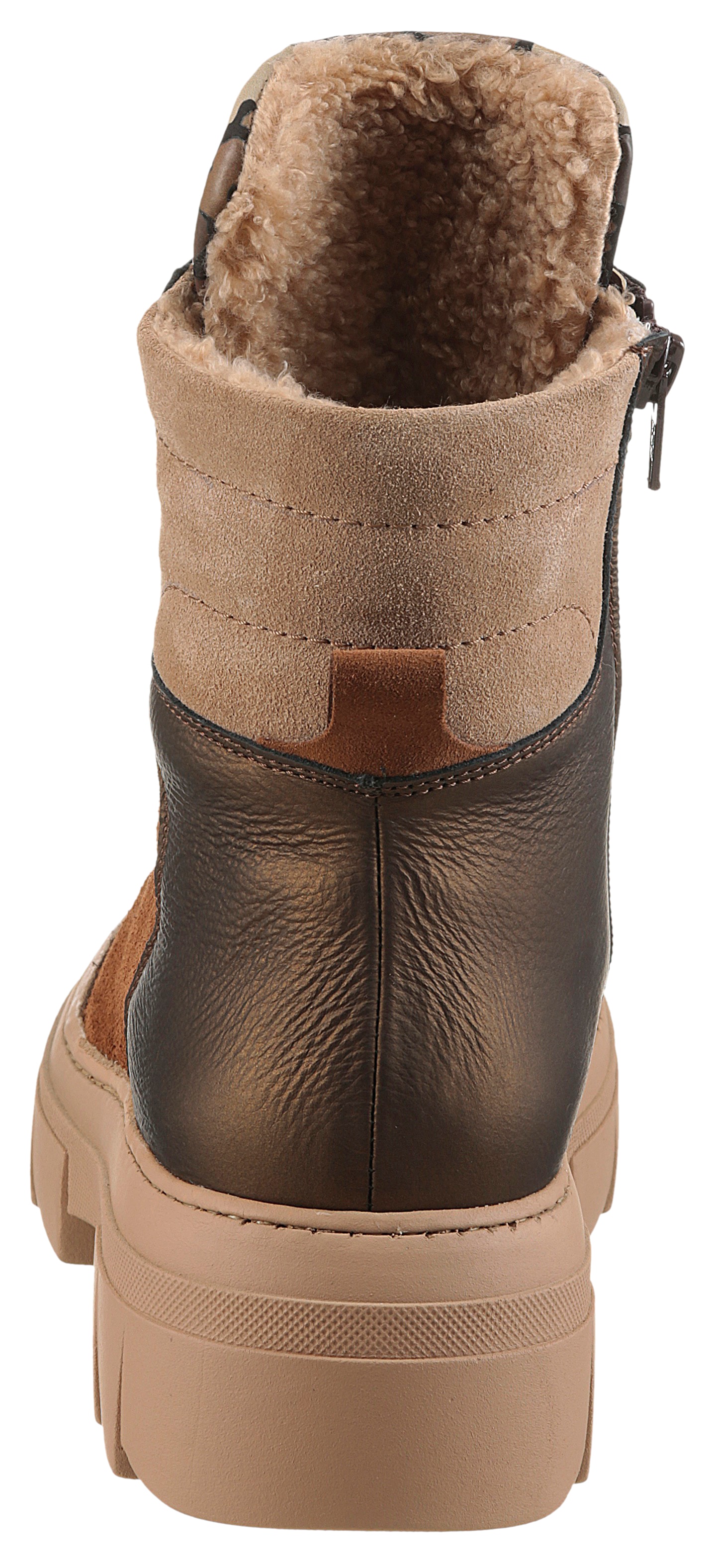 Waldläufer Schnürboots »H-SAIGA«  Schnürstiefelette, Plateauboots in Komfortweite H (= sehr weit)