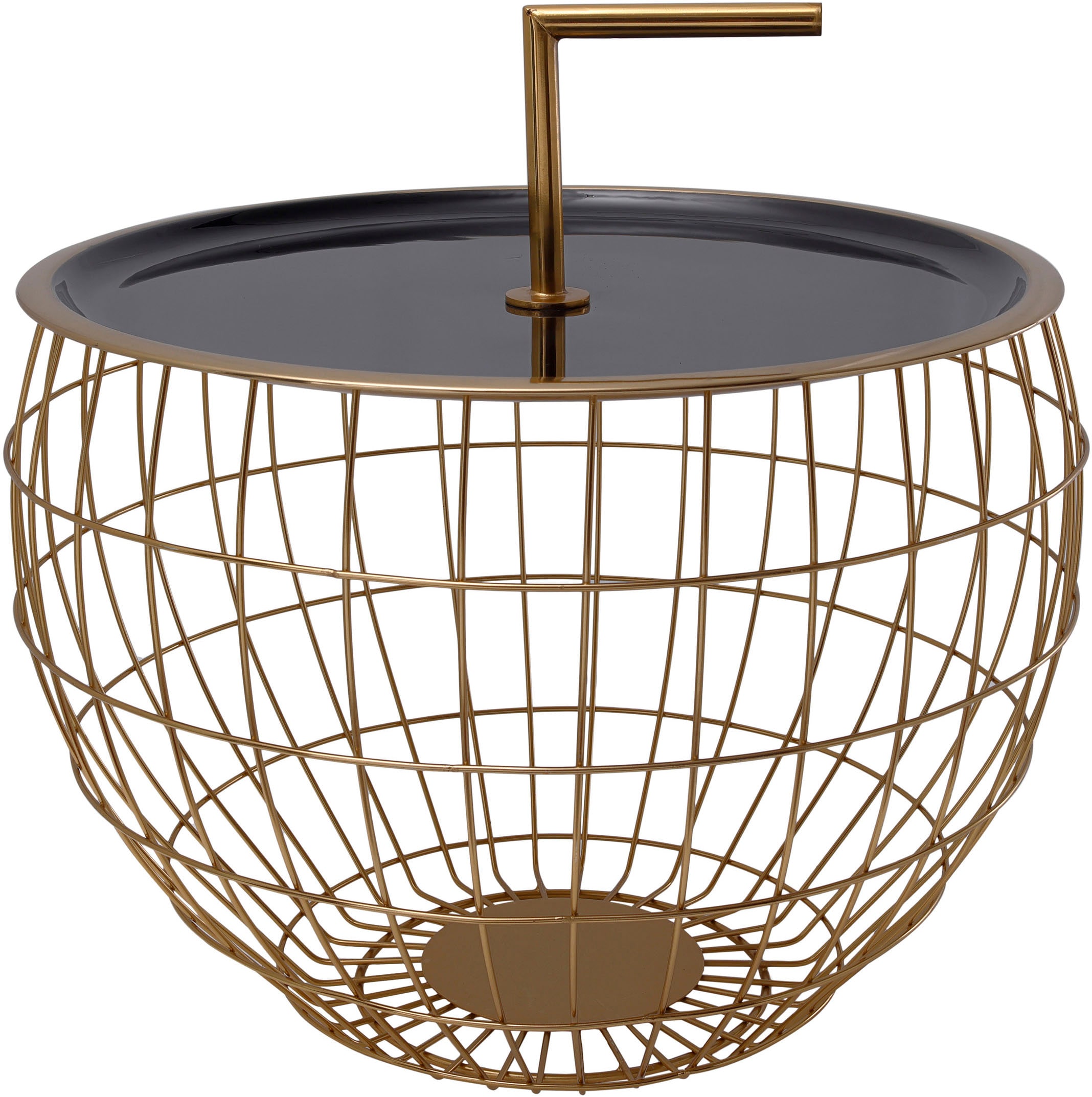 Kayoom Beistelltisch "Art Deco 500, Abstelltisch aus Metall,funktional und stabil" 1 Stk. tlg. Dekorativ, mit abnehmbarem Griff ( 13 cm ), Stauraumfunktion
