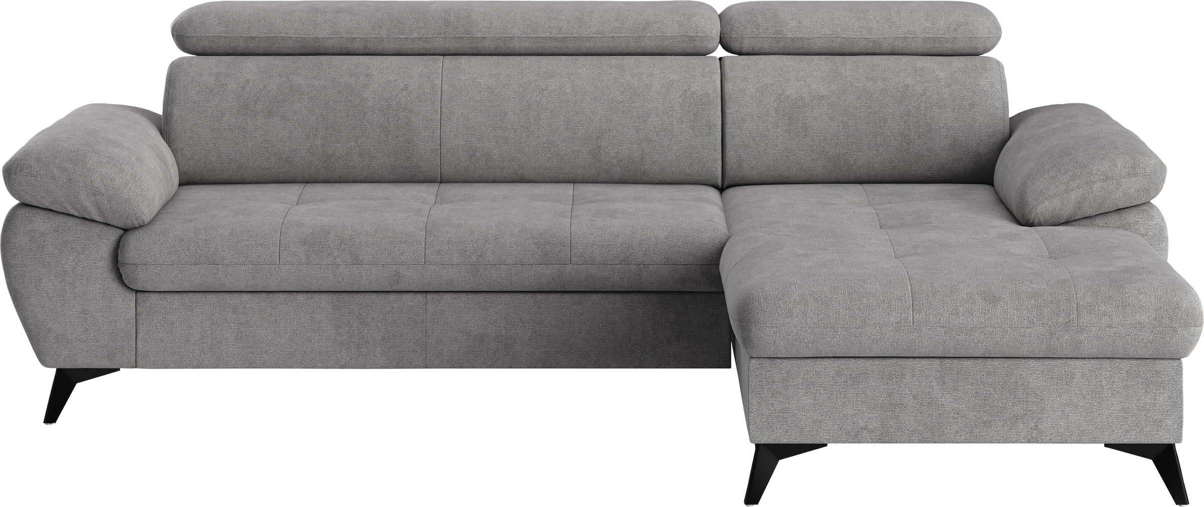 COTTA Ecksofa »Hudson L-Form«, mit Kopfteilverstellung, wahlweise mit Bettfunktion & Bettkasten