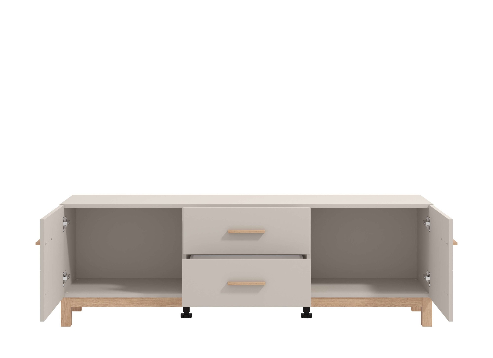 Home affaire TV-Bank »Essex, TV-Board, TV-Kommode, TV-Schrank, TV-Unterschrank, TV-Möbel« Elegantes Lowboard (154 cm) in Kaschmir mit viel Stauraum