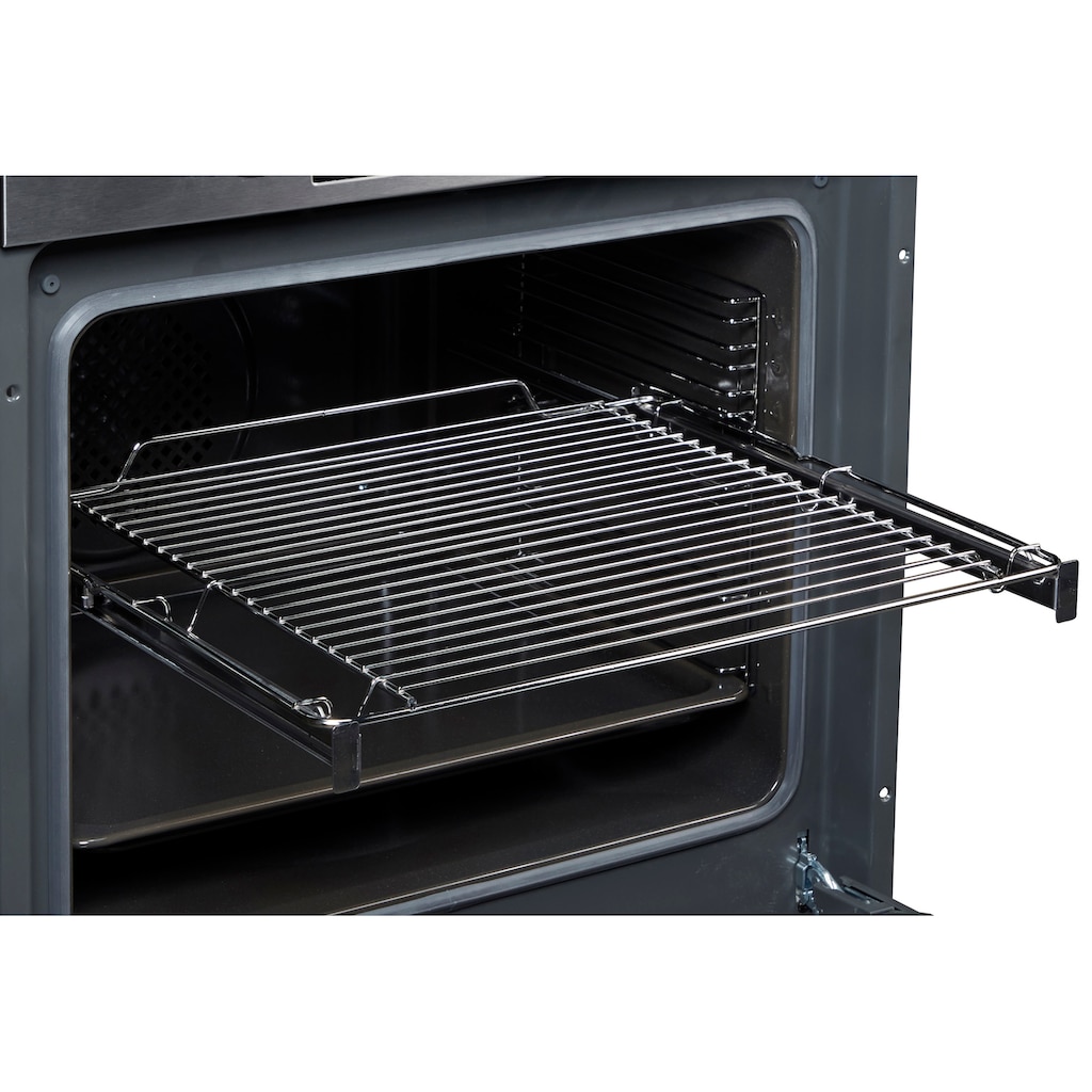 Amica Einbaubackofen »EBX 943 110 E«, EBX 943 110 E, mit 1-fach-Teleskopauszug, Steam Clean