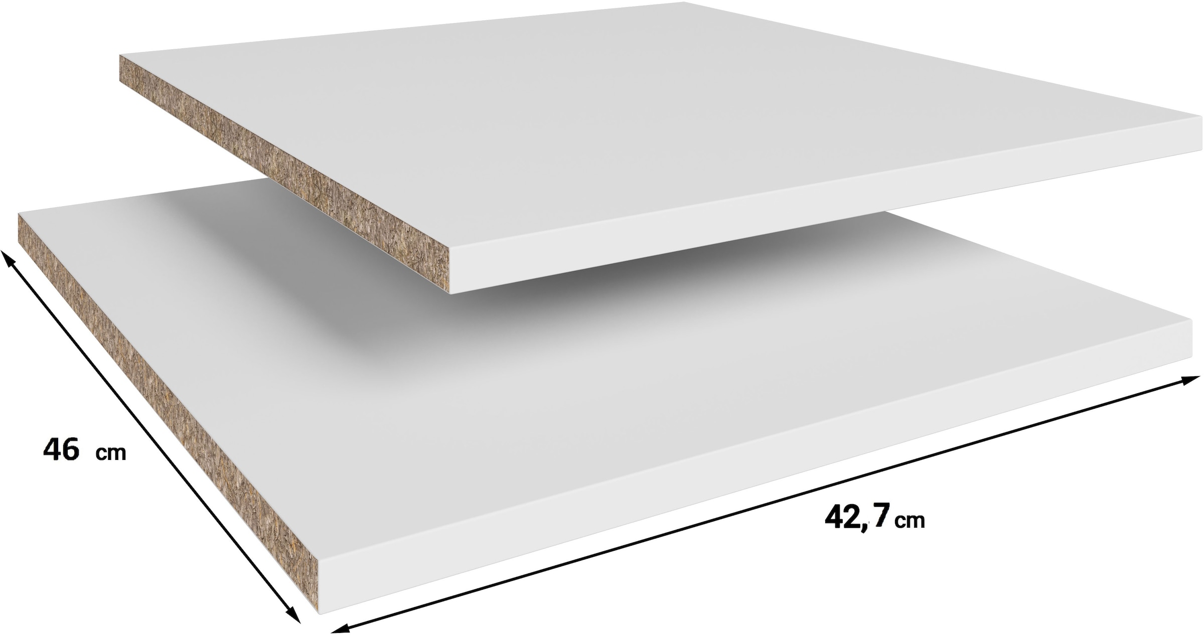 OTTO home Einlegeboden »für Kleiderschrank« 2 Stk. tlg. Einlegeboden Zubehör für Schränke LAGOS