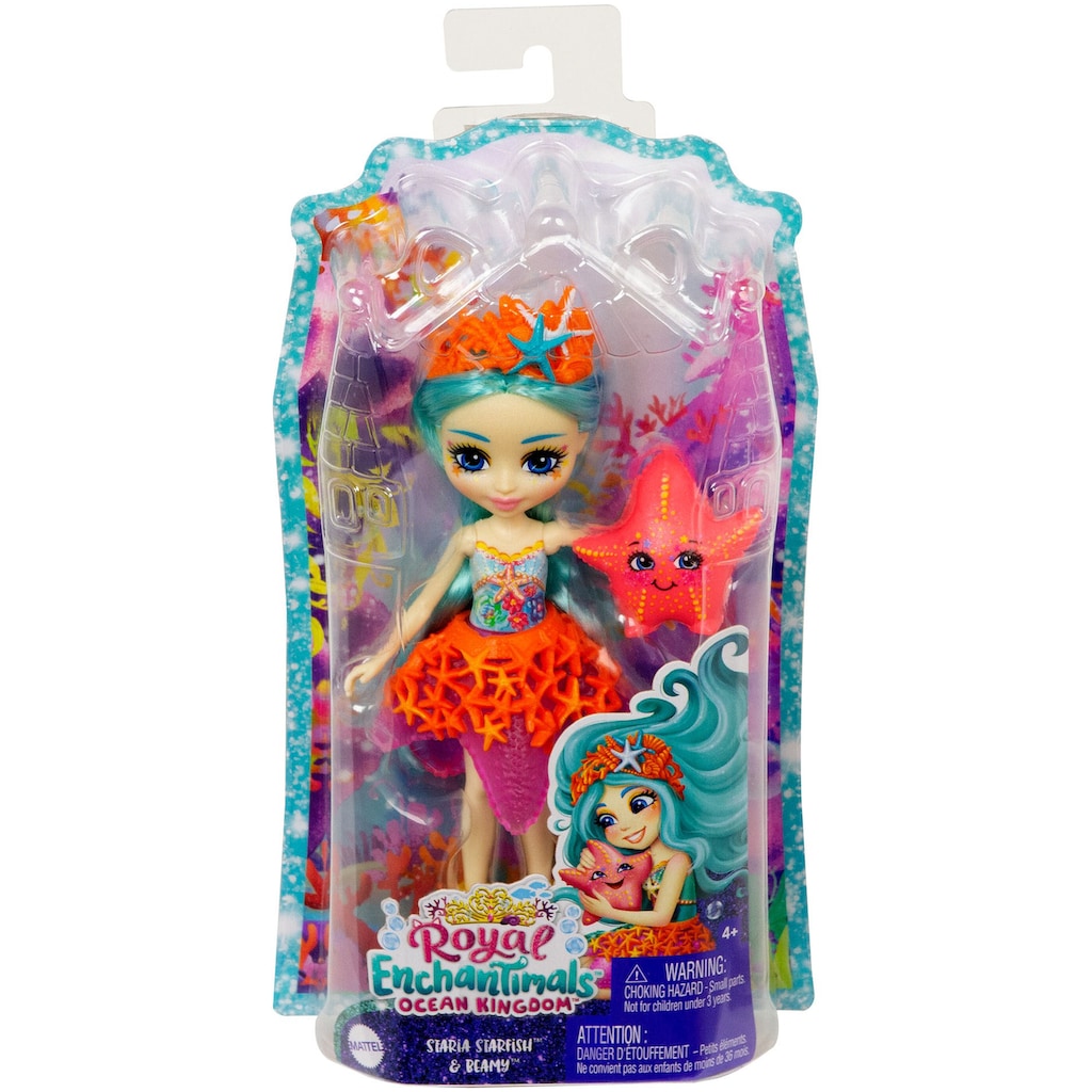 Enchantimals Anziehpuppe »Royal Enchantimals, Staria Starfish & Beamy«