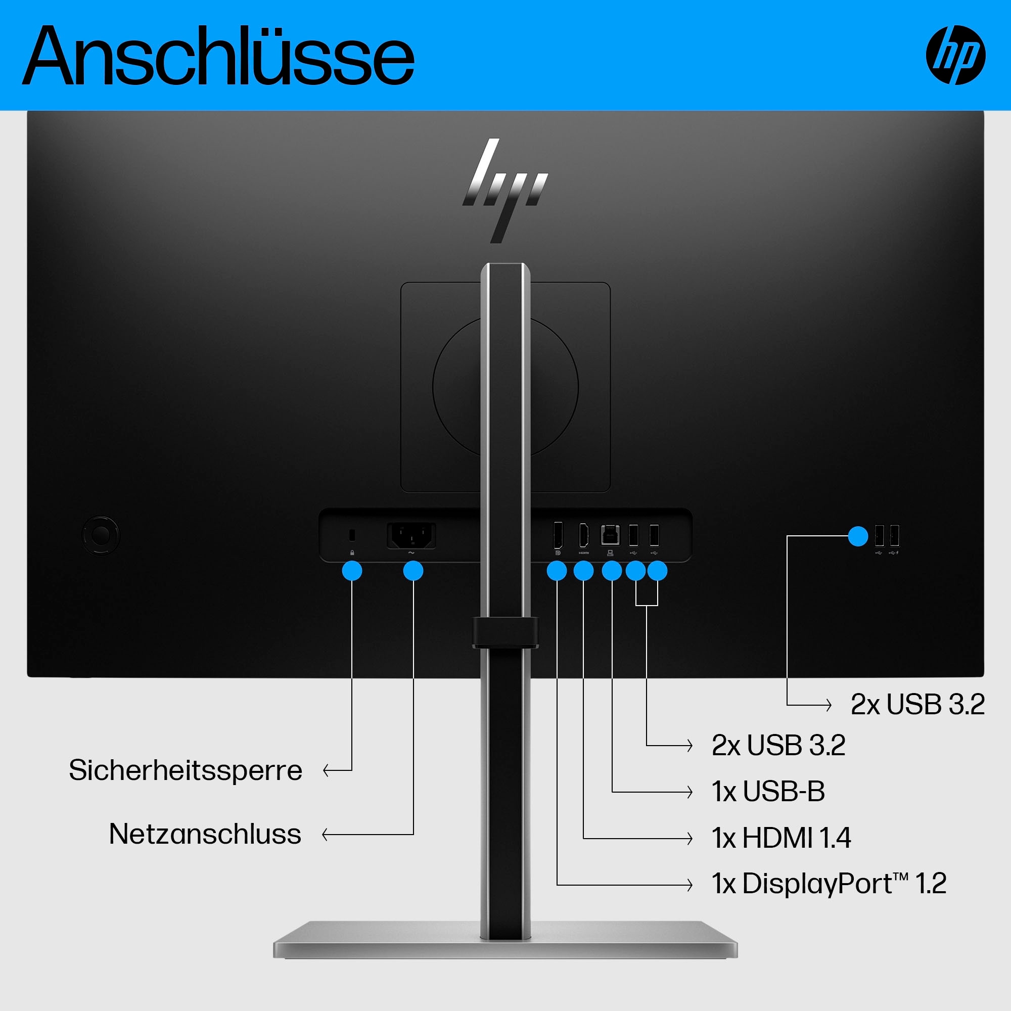 HP LED-Monitor »E27 G5 FHD Monitor«, 68,6 cm/27 Zoll, 1920 x 1080 px, Full HD, 5 ms Reaktionszeit, 75 Hz