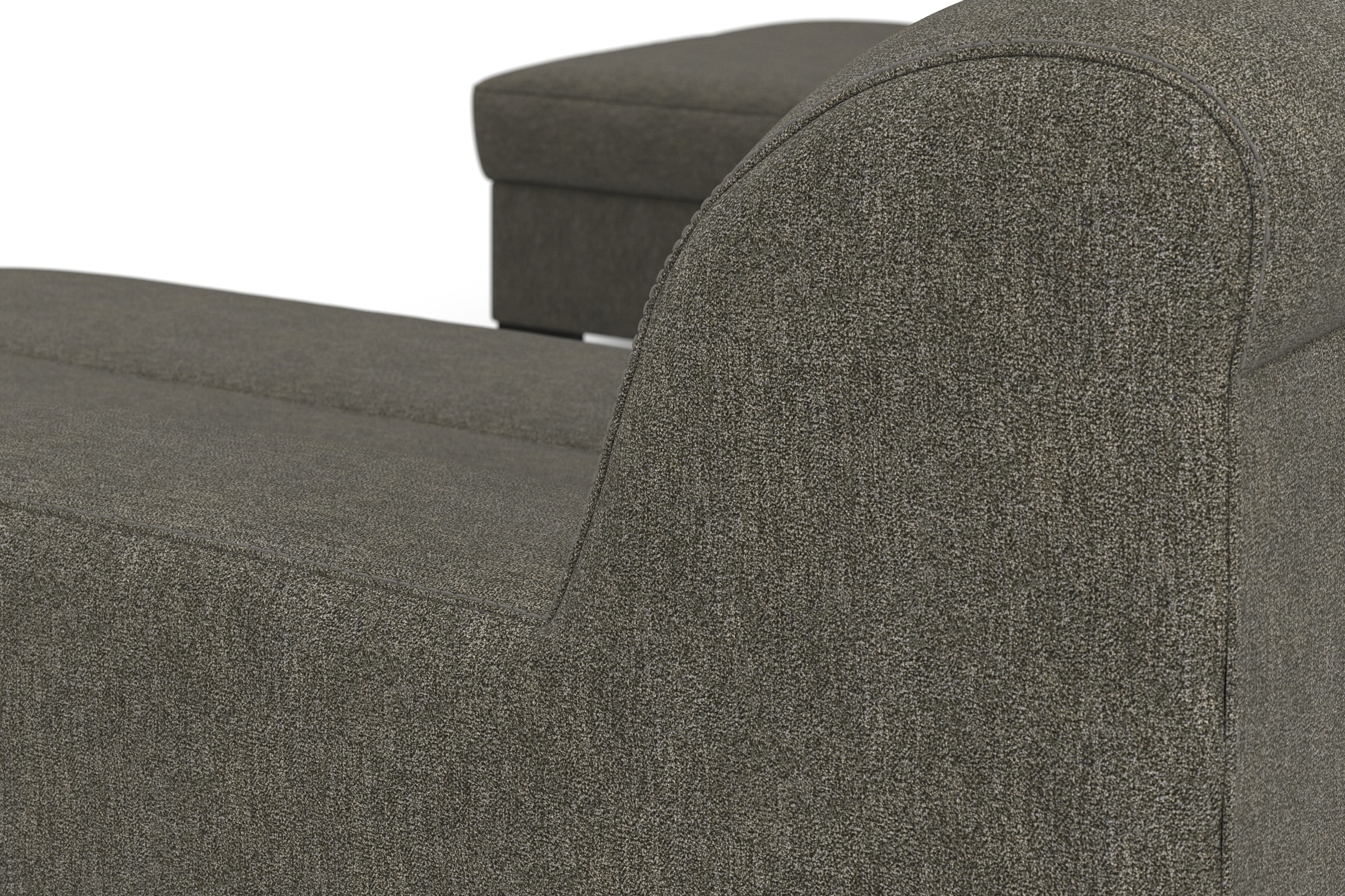 INOSIGN Wohnlandschaft »Balme, moderne Formensprache, zeitloses Design, U-Form«, Inkl. Zierkissen, wahlweise mit Bettfunktion