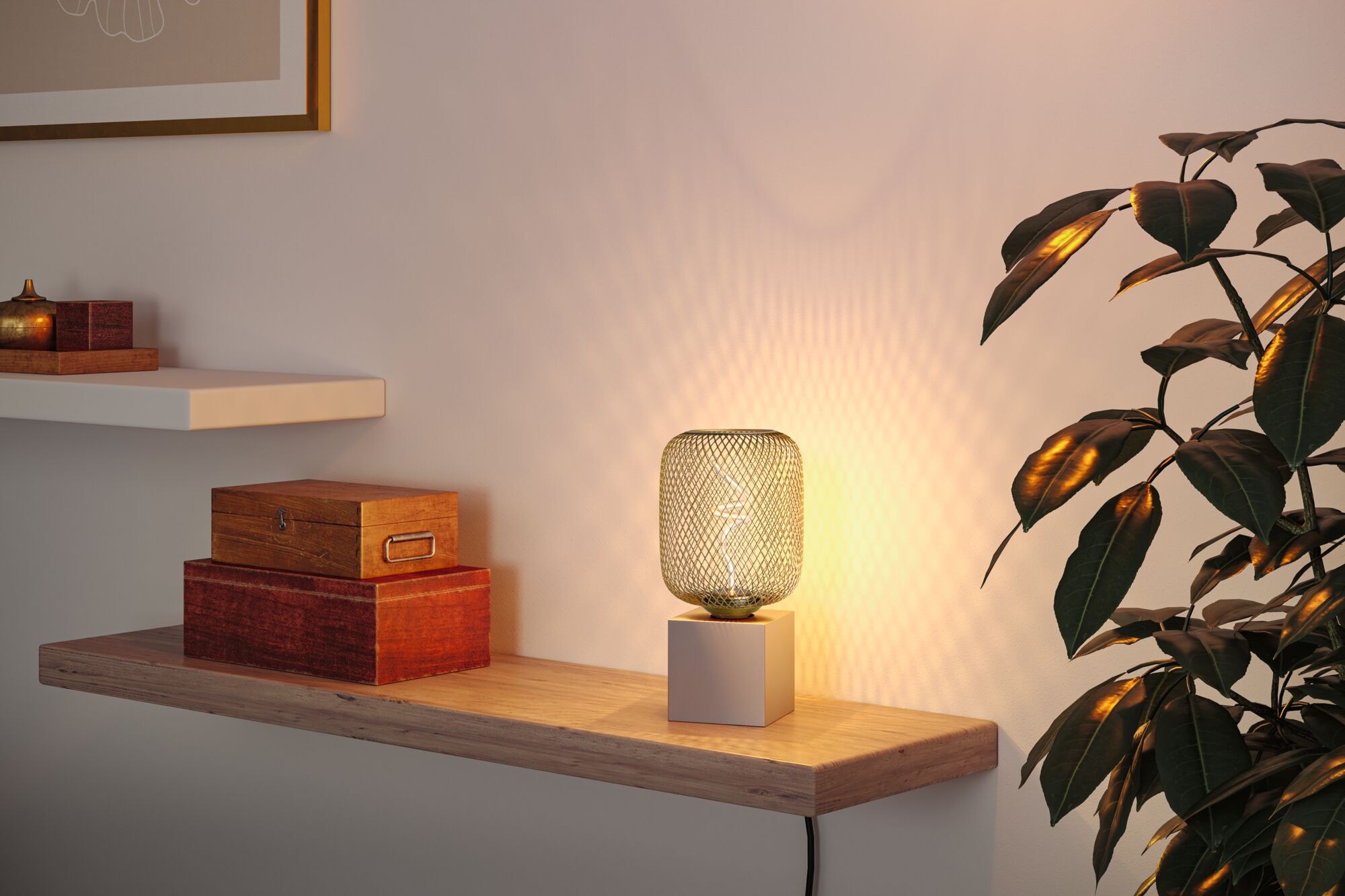 Paulmann LED-Leuchtmittel »Metallic Glow Standard 230V LED Leuchtmittel Zyl dimmbar Messing« E27 1 Stk.