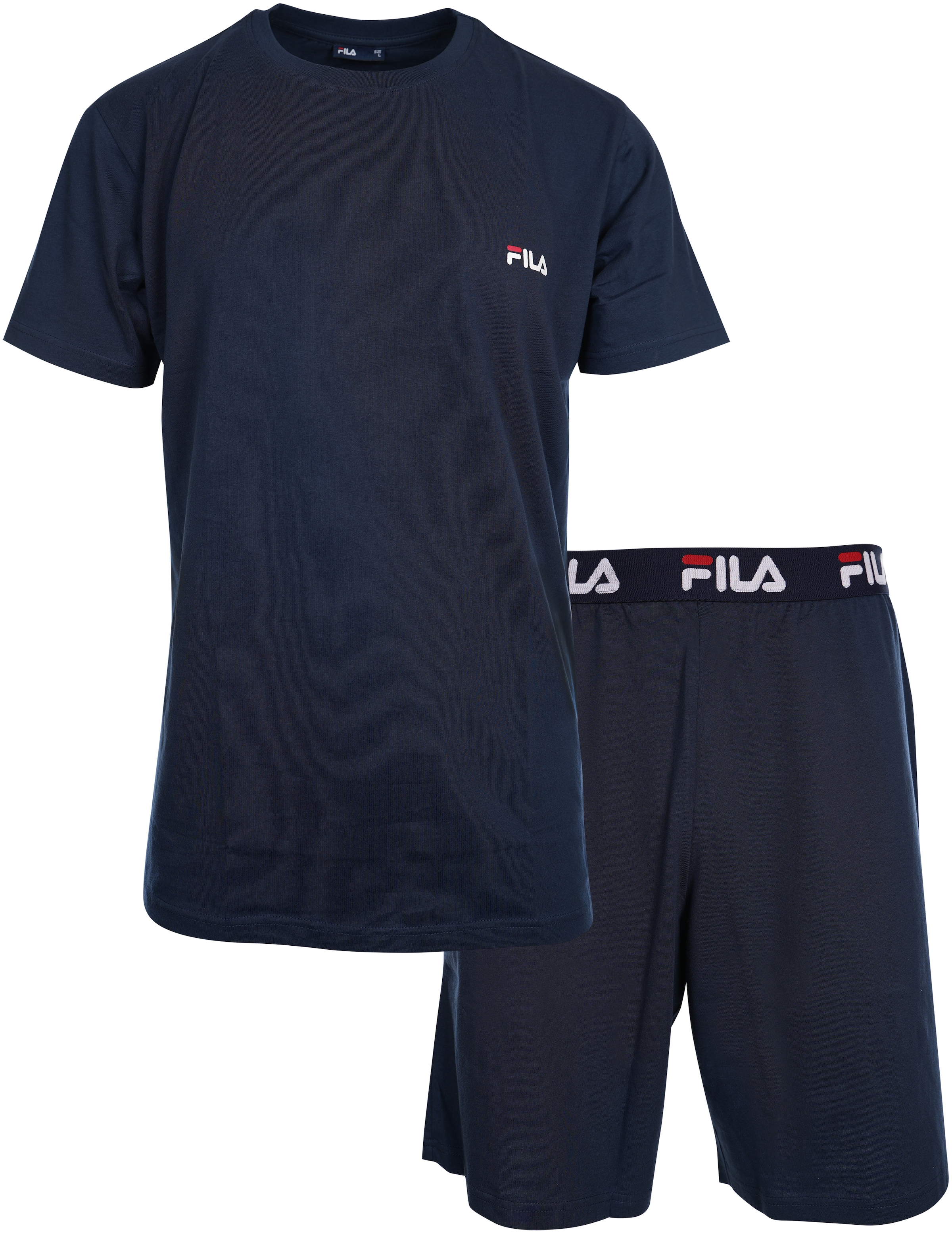 Fila Shorty, (2 tlg., 2-tlg.), Hose mit elastischem Logobund und Kurzarmshirt