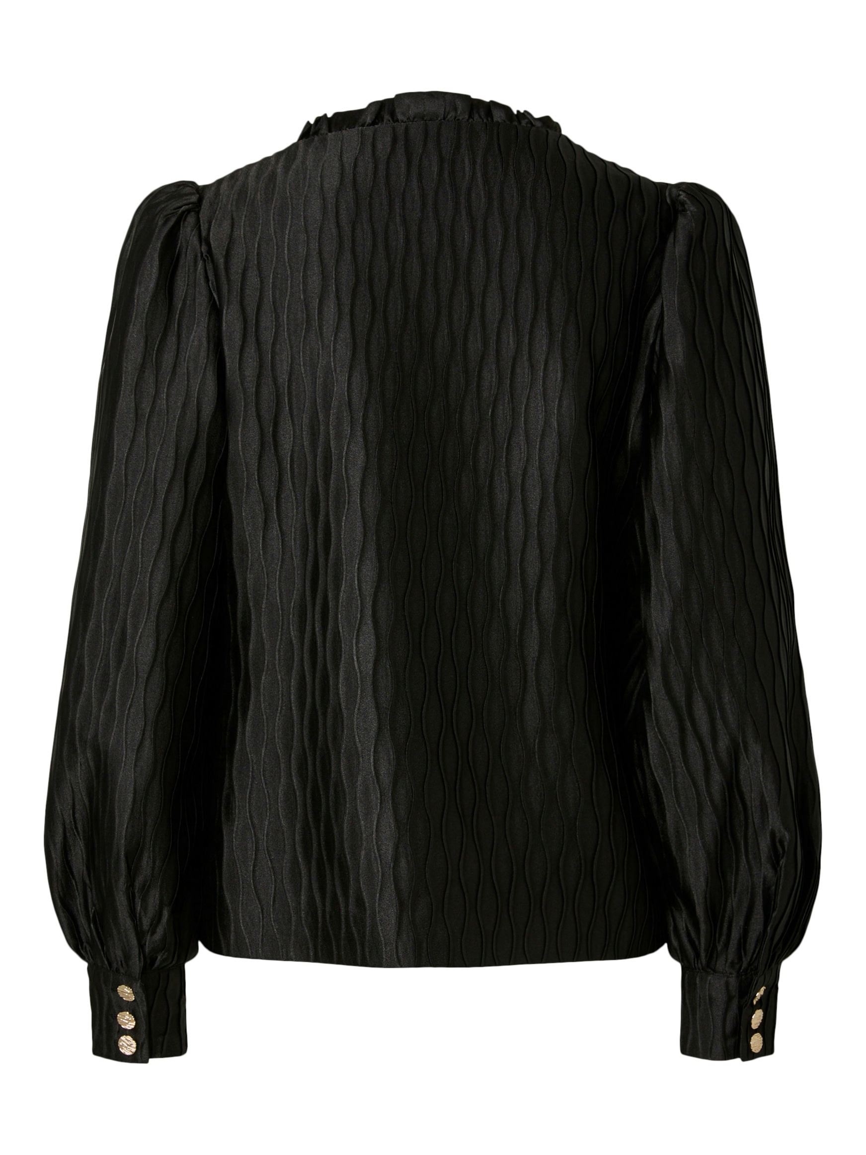 Y.A.S Langarmbluse »YASRIPPLE LS V-NECK SHIRT S. NOOS« Polyester