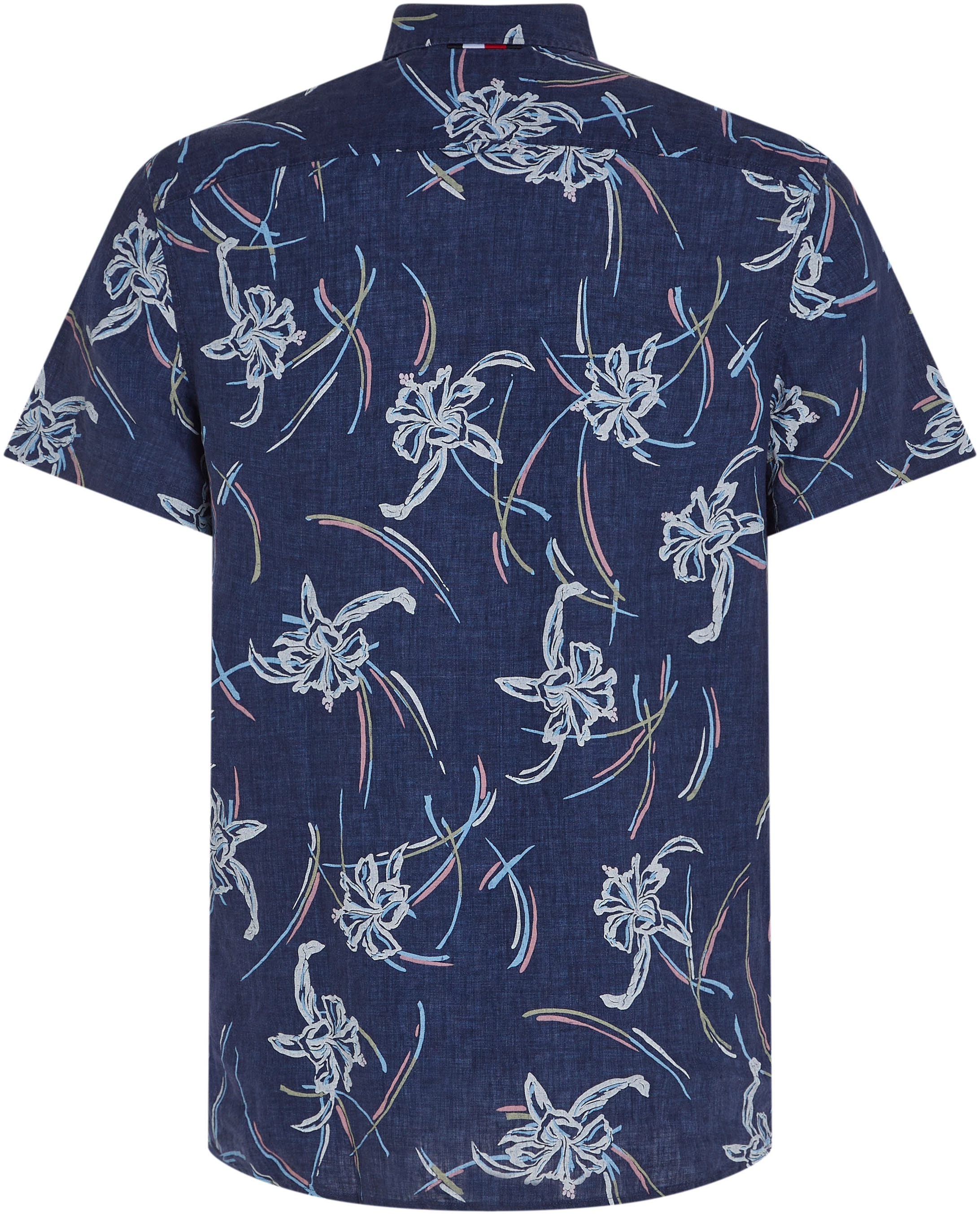 Tommy Hilfiger Leinenhemd »LI TROPICAL PRT SF SHIRT«, mit tropischen Print