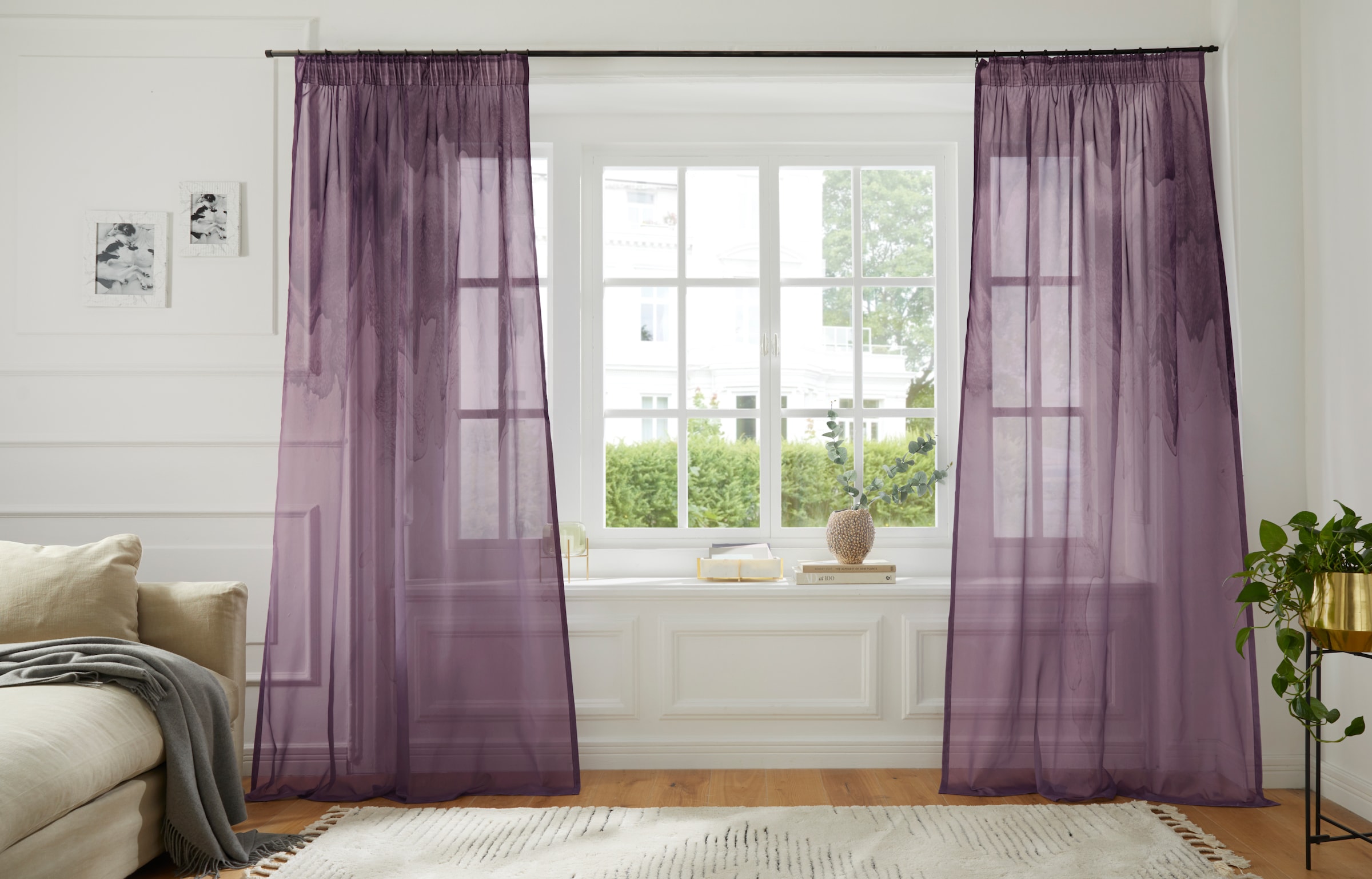 Guido Maria Kretschmer Home&Living Gardine »Greet«, (1 St.), Voile halbtransparent