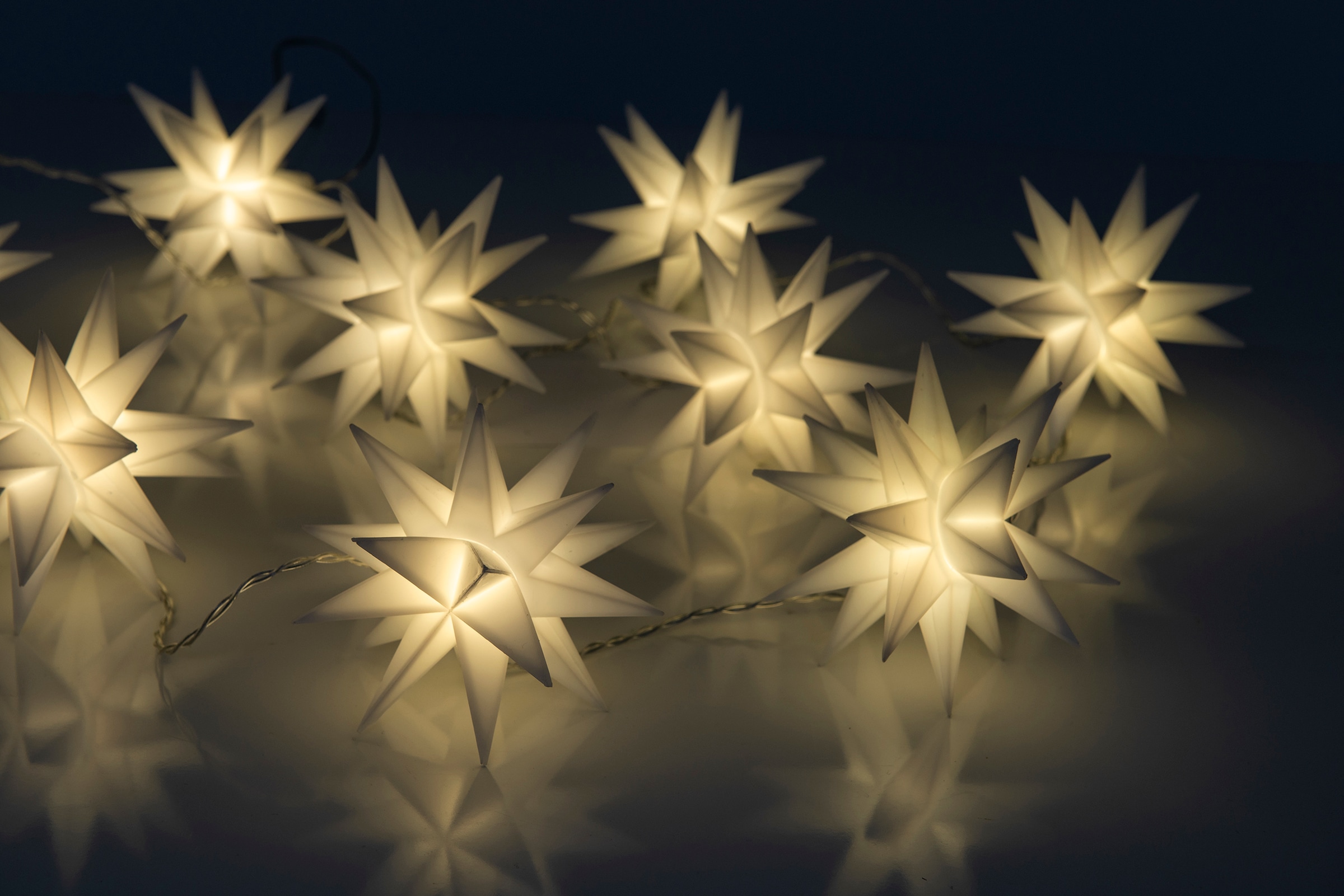 näve LED-Lichterkette 3D-Sterne,Weihnachtsdeko aussen«, 3D-Stern »LED-Weihnachtslichterkette Raten auf bestellen