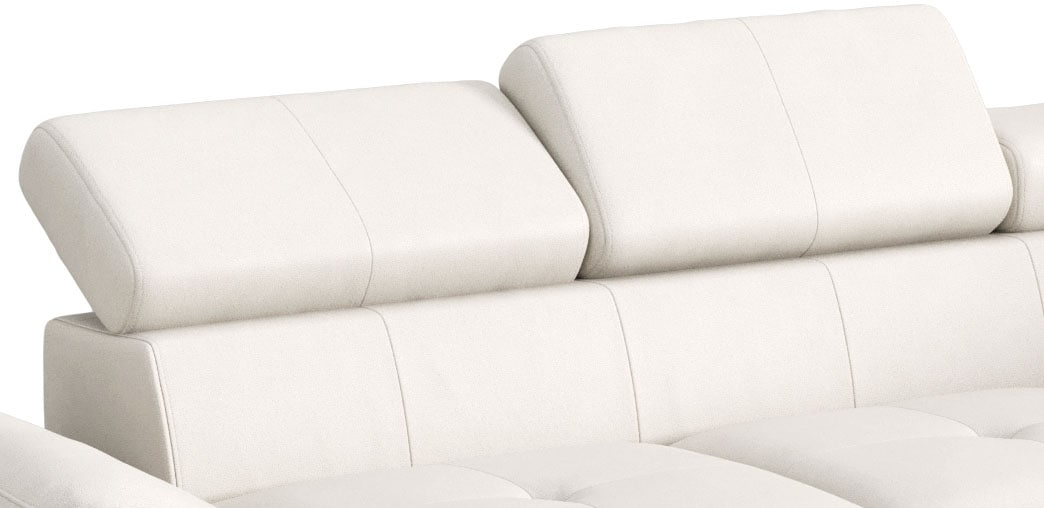 COTTA Ecksofa »Enterprise L-Form«, mit Arm- & Kopfteilverstellung, wahlweise mit Bettfunktion