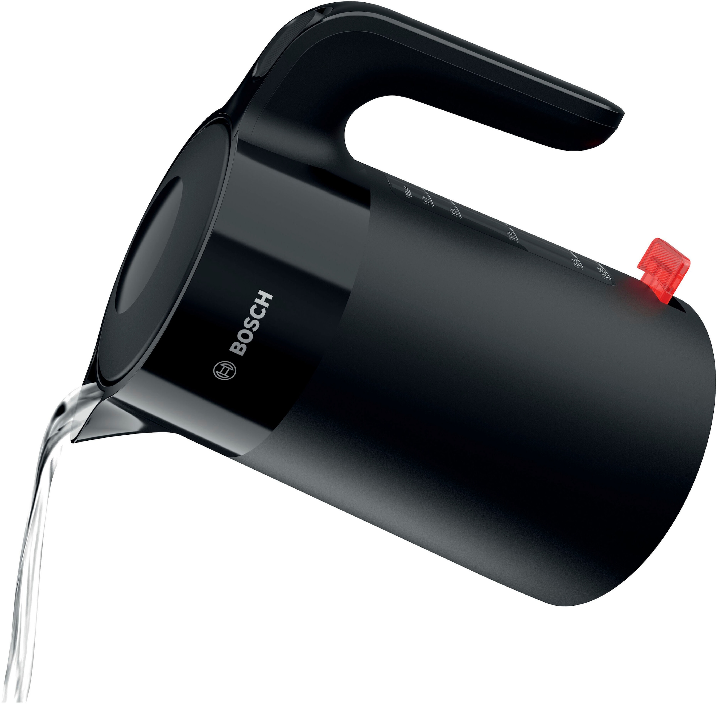 BOSCH Wasserkocher »MyMoment TWK2M163«, 1,7 l, 2400 W, Abschaltautomatik, Tassenanzeige, Schwarz matt