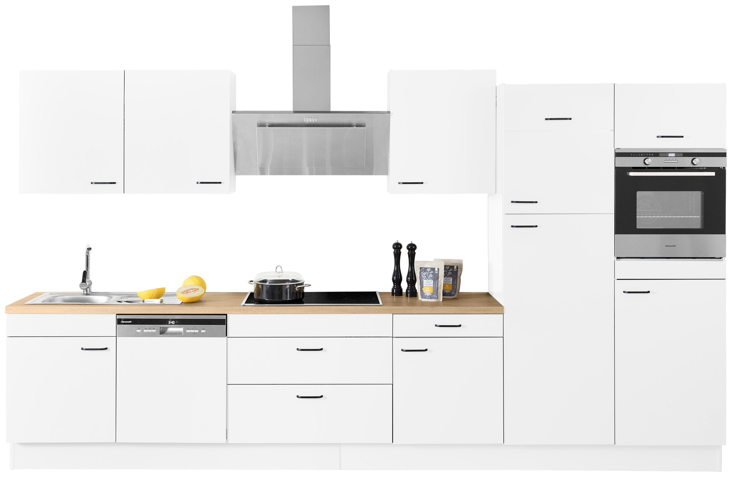 OPTIFIT Küchenzeile Soft-Close-Funktion, Breite bequem Vollauszügen, Premium-Küche, 390 bestellen cm »Elga«, großen