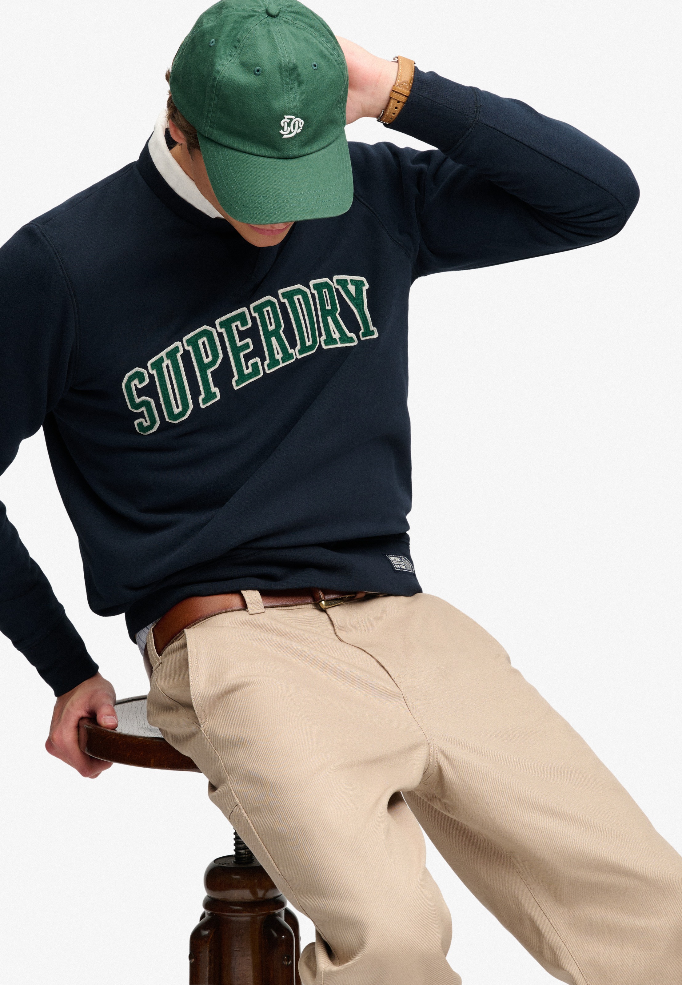 Superdry Sweatshirt »ATHLETIC APPLIQUE RELAXED CREW«, Baumwollmischung, relaxed fit
