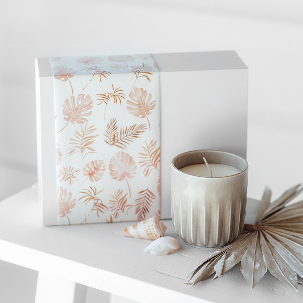 like. by Villeroy & Boch Duftkerze »Duftkerze Beach Vibes Perlemor Home Sand ø 8,5 x 9 cm beige«