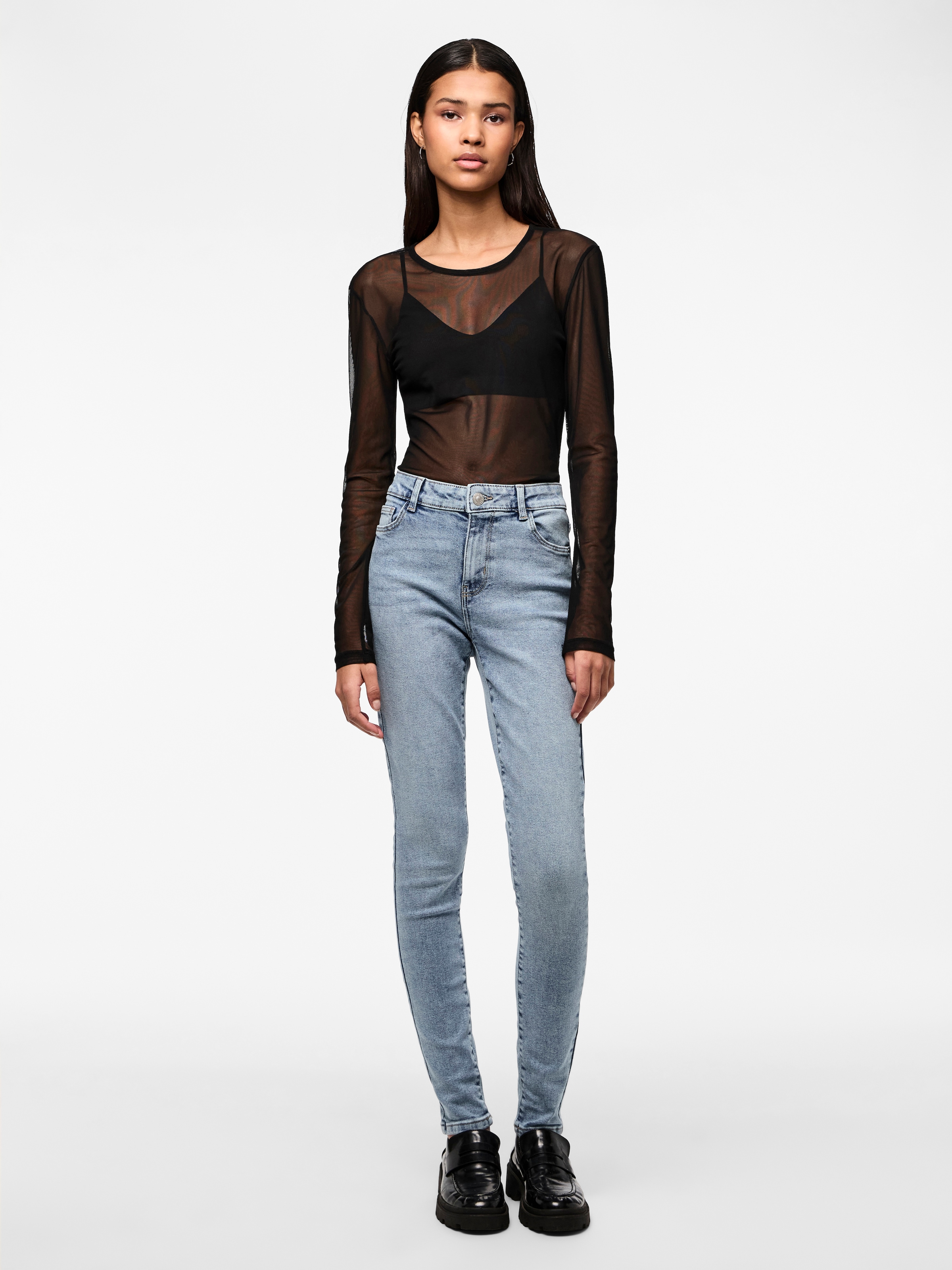 pieces Skinny-fit-Jeans »PCDANA MW SKINNY JEANS LB302 NOOS BC«